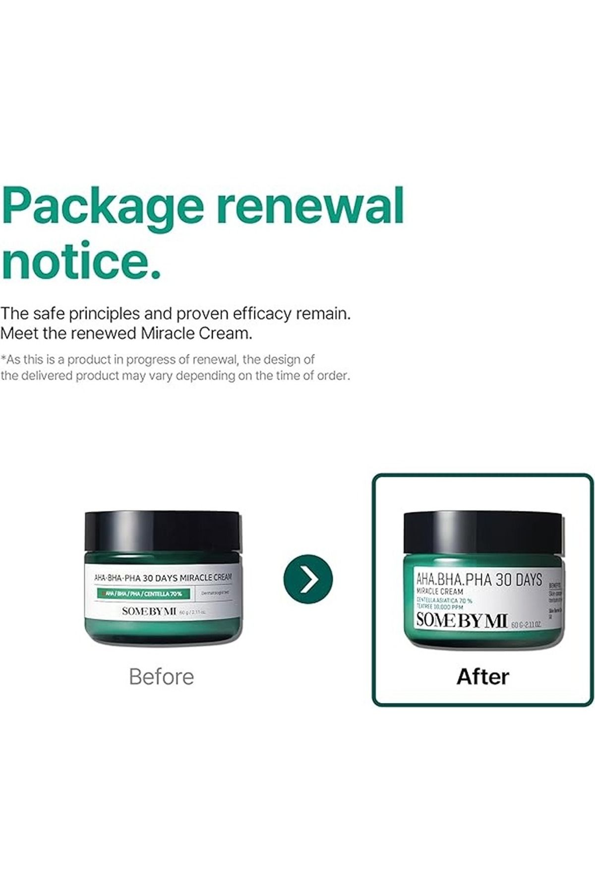 Some By Mi-Korean AHA BHA PHA 30 Days Miracle Cream - Made From Tea Tree Leaf Water - 60Ml 2