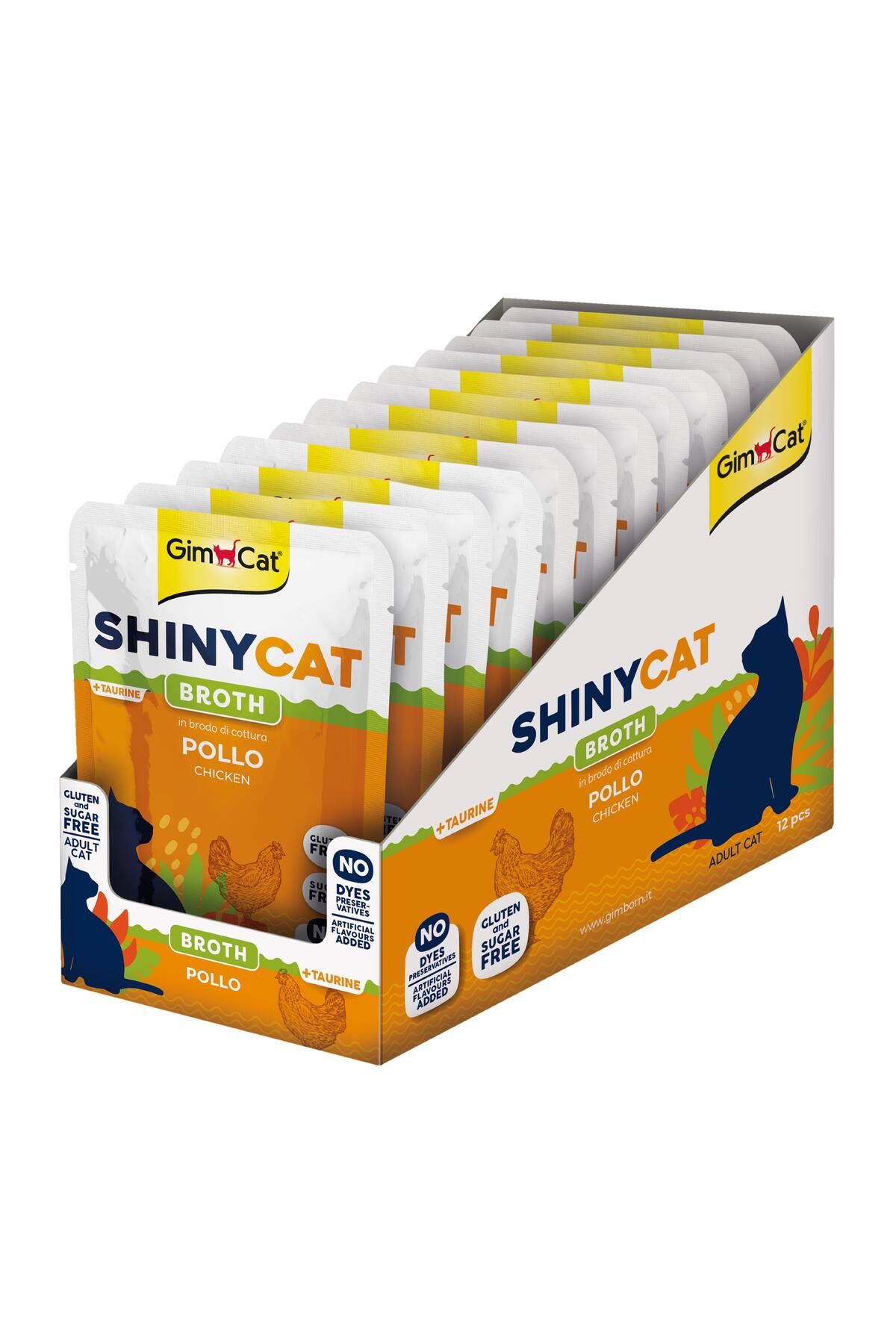 Gimcat Shinycat Pouch Tavuklu Kedi maması 70grx12ad