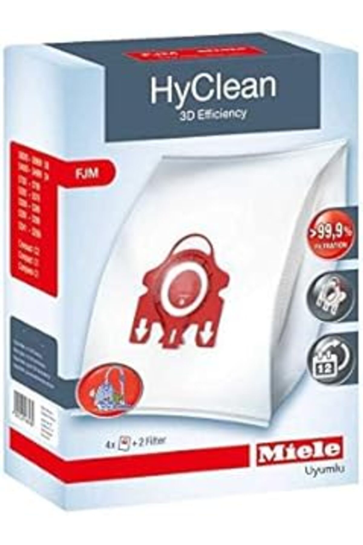 Hepta Collection Popüler Miele Uyumlu Fjm Tipi Toz Torbasi 4'Lü Kutulu