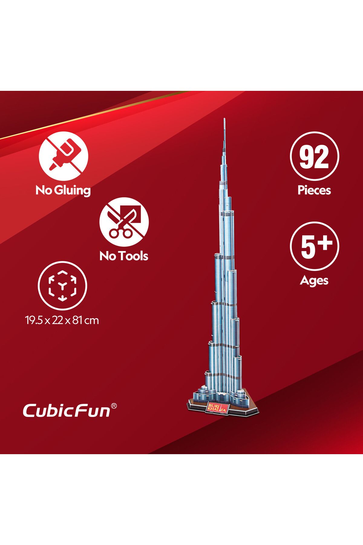 Cubic Fun-3D Puzzle Burj Khalifa- 92 Pieces 8