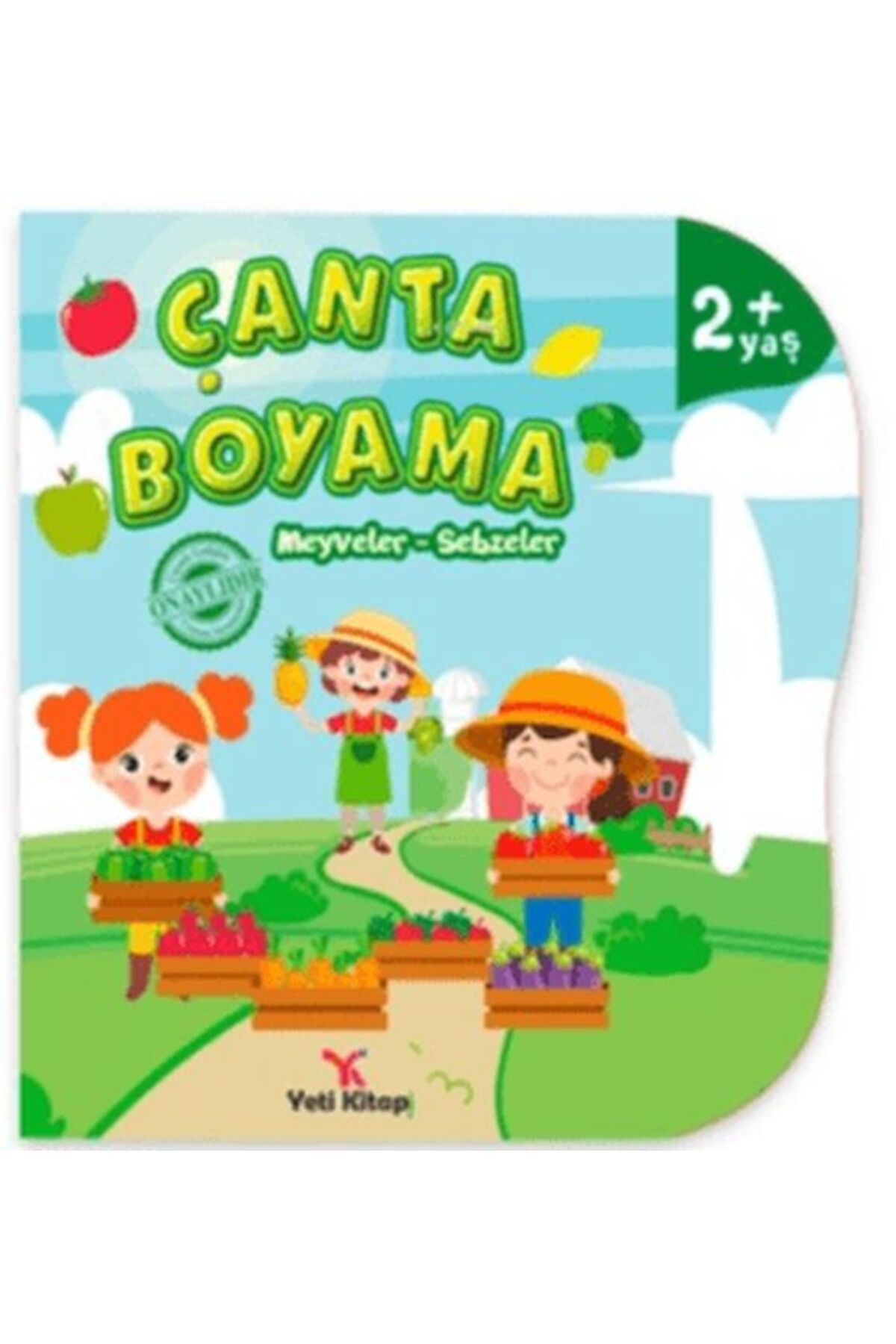 yeti kitap Çanta Boyama : Meyveler, Sebzeler
