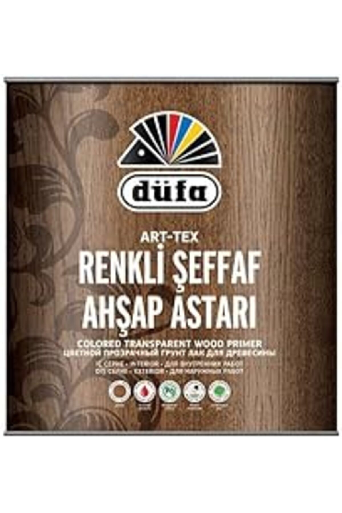 Hepta Collection Düfa Art-tex Renkli Şeffaf Ahşap Astarı 2.5 Lt 8673 Antik Meşe