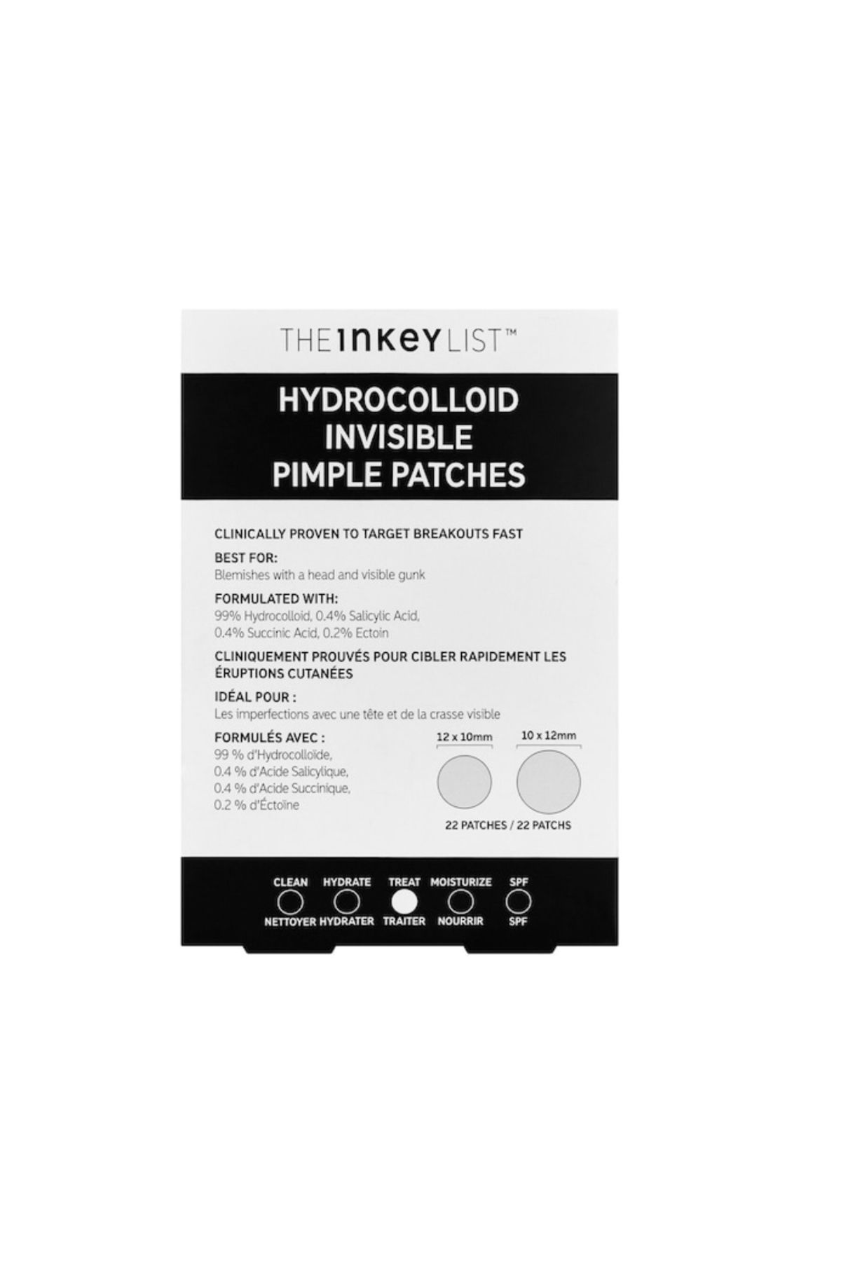 THE INKEY LIST Hydrocolloid Invisible Pimple Patches Karşıtı Bantlar 22 Adet Aslbeauty