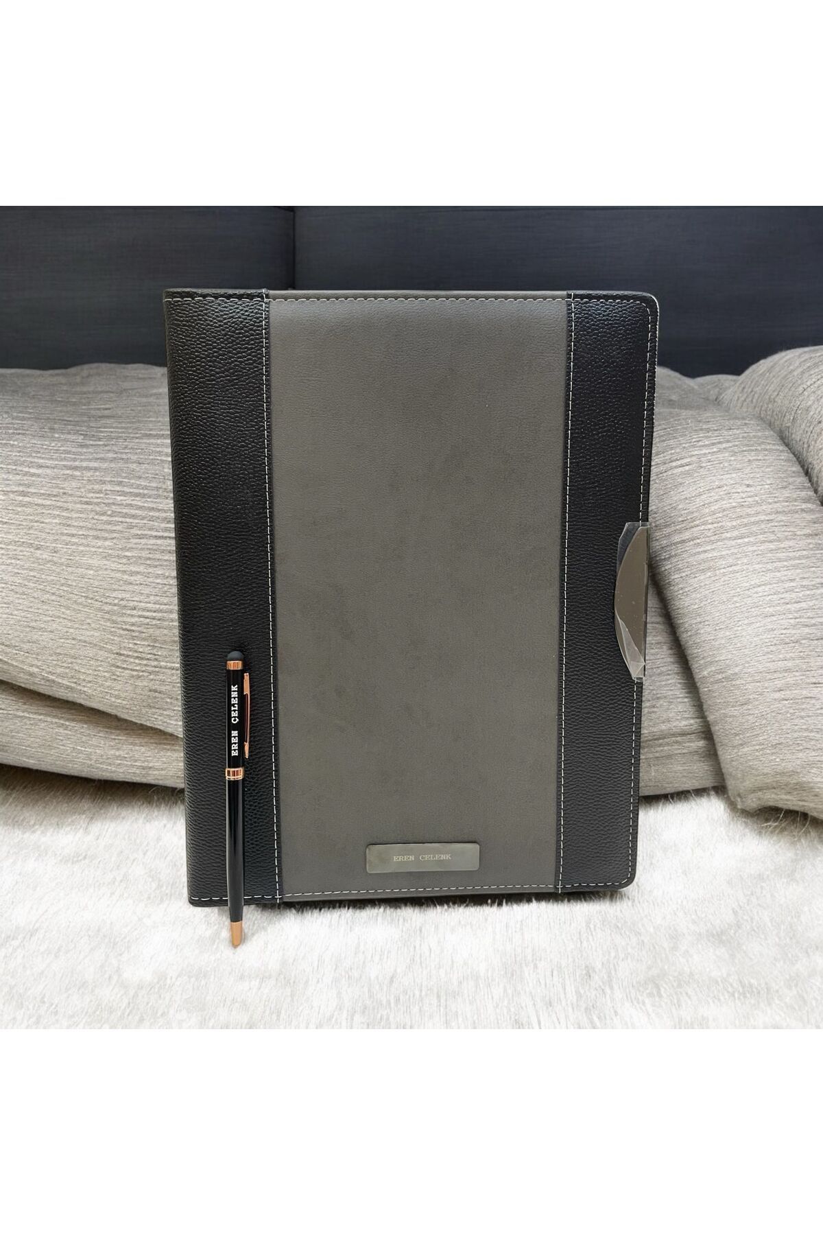 Eren Ofis A4 Sekreterlik Sekreter Blok Tablası Ve Dokunmatik Telefon Uçlu Tükenmez Kalem Seti - Kişiye Özel