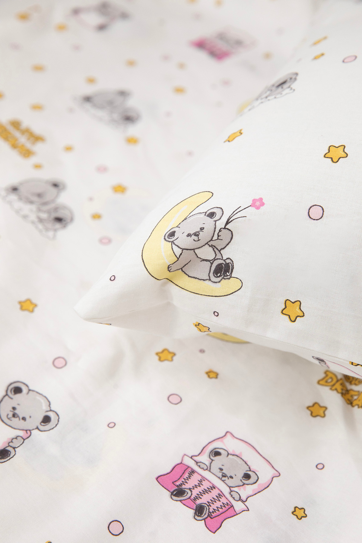 FAVORA Baby %100 Pamuk Dream Sweet Bebek Nevresim Takımı - Pembe fotoğrafı 3 (önizleme)