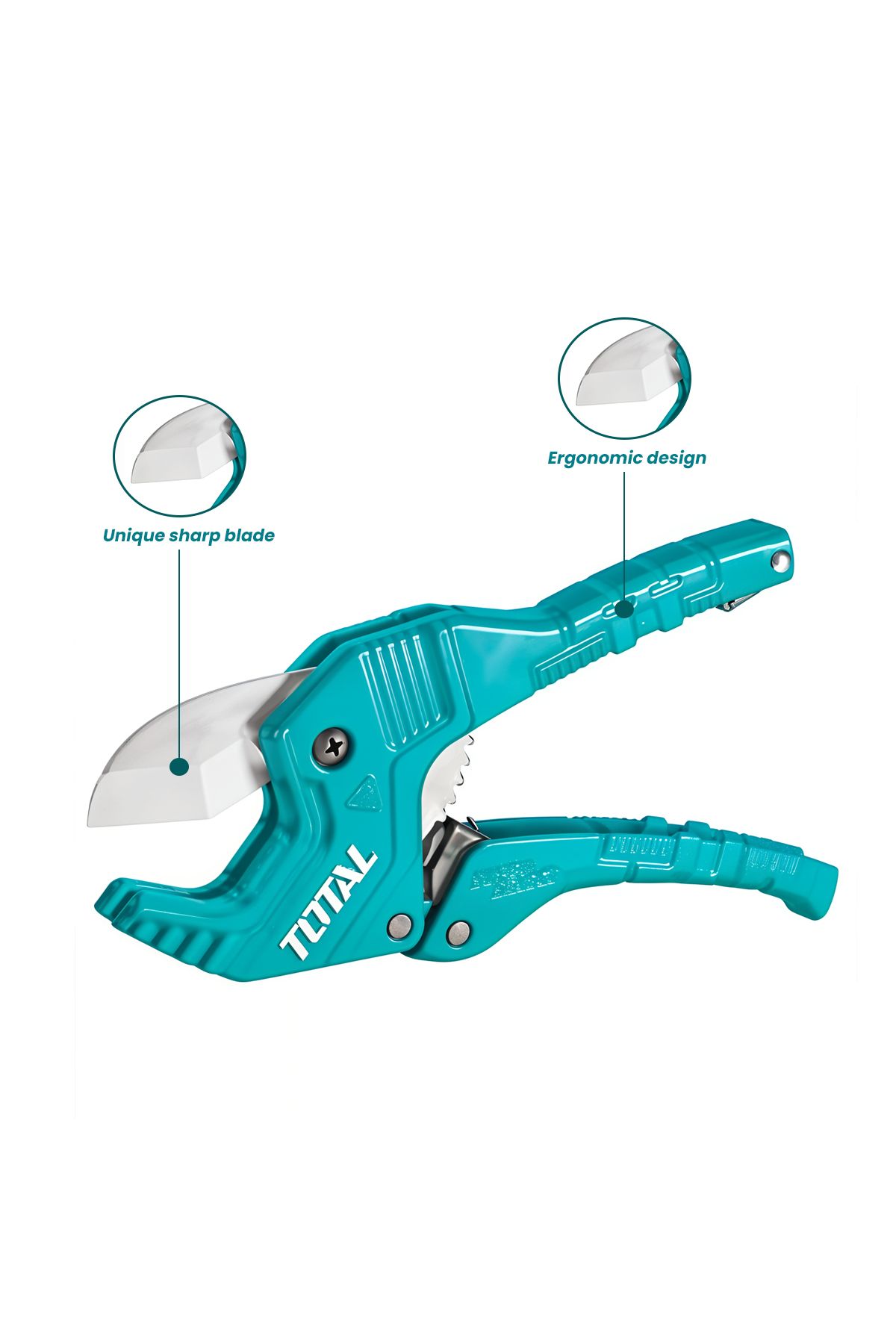 TOTAL-Pipe Cutter – 3-42mm Cutting Range, Automatic Open, 3CR13 Stainless Steel Blade 6