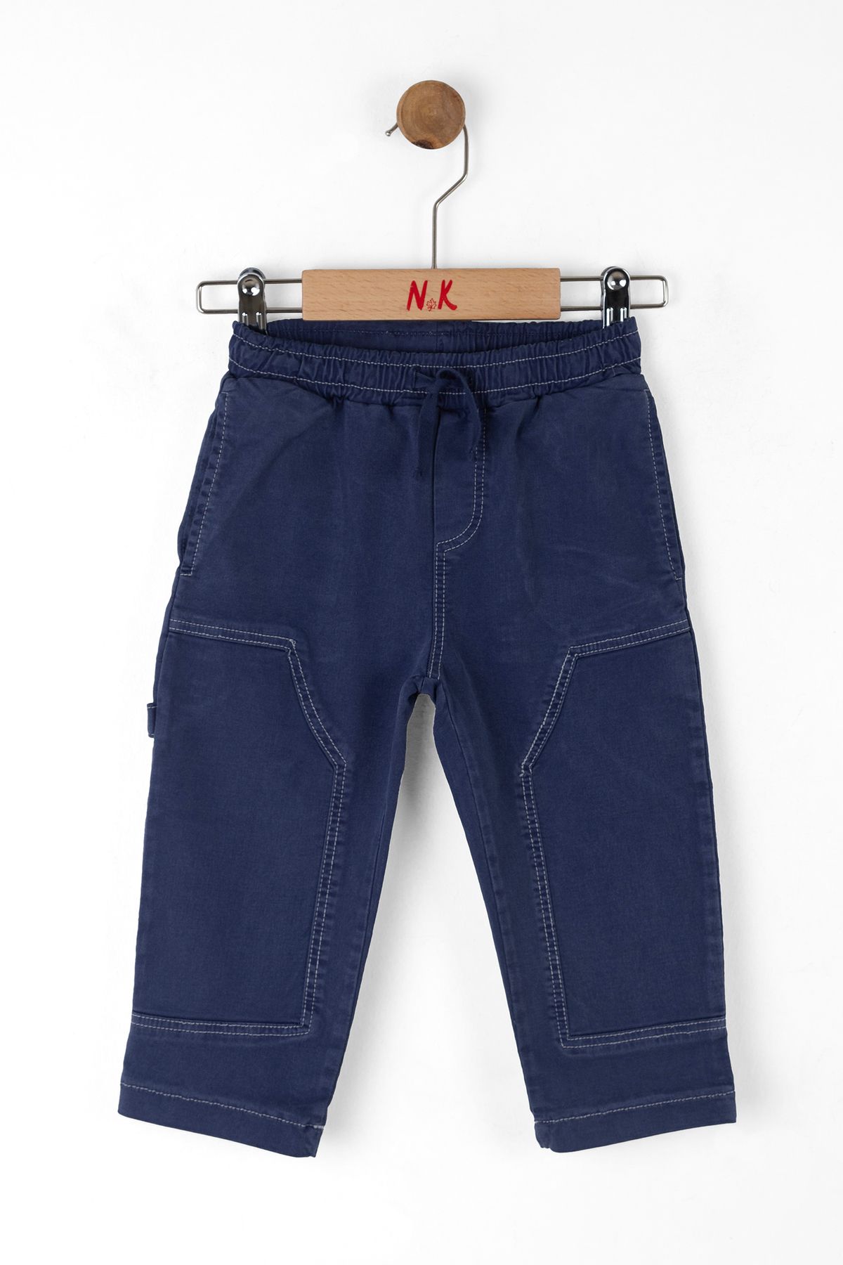 NK-01-04 Years Old Baby Boy Navy Blue Triple Suit - Navy-White 3