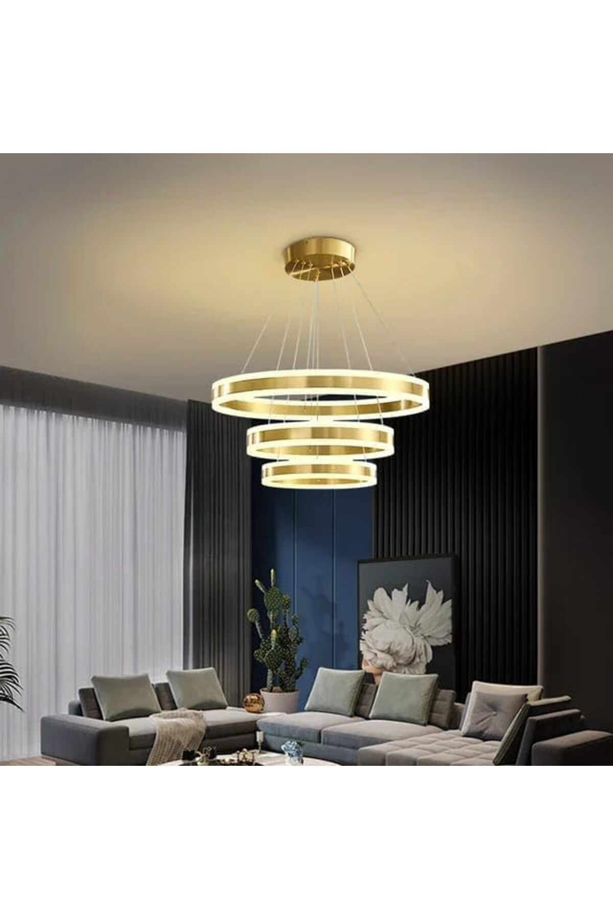 A F N LIGHTING-A F N LIGHTINGS AFN مصباح LED دائري متعدد الطبقات باللون الذهبي المعدني الحديث 2