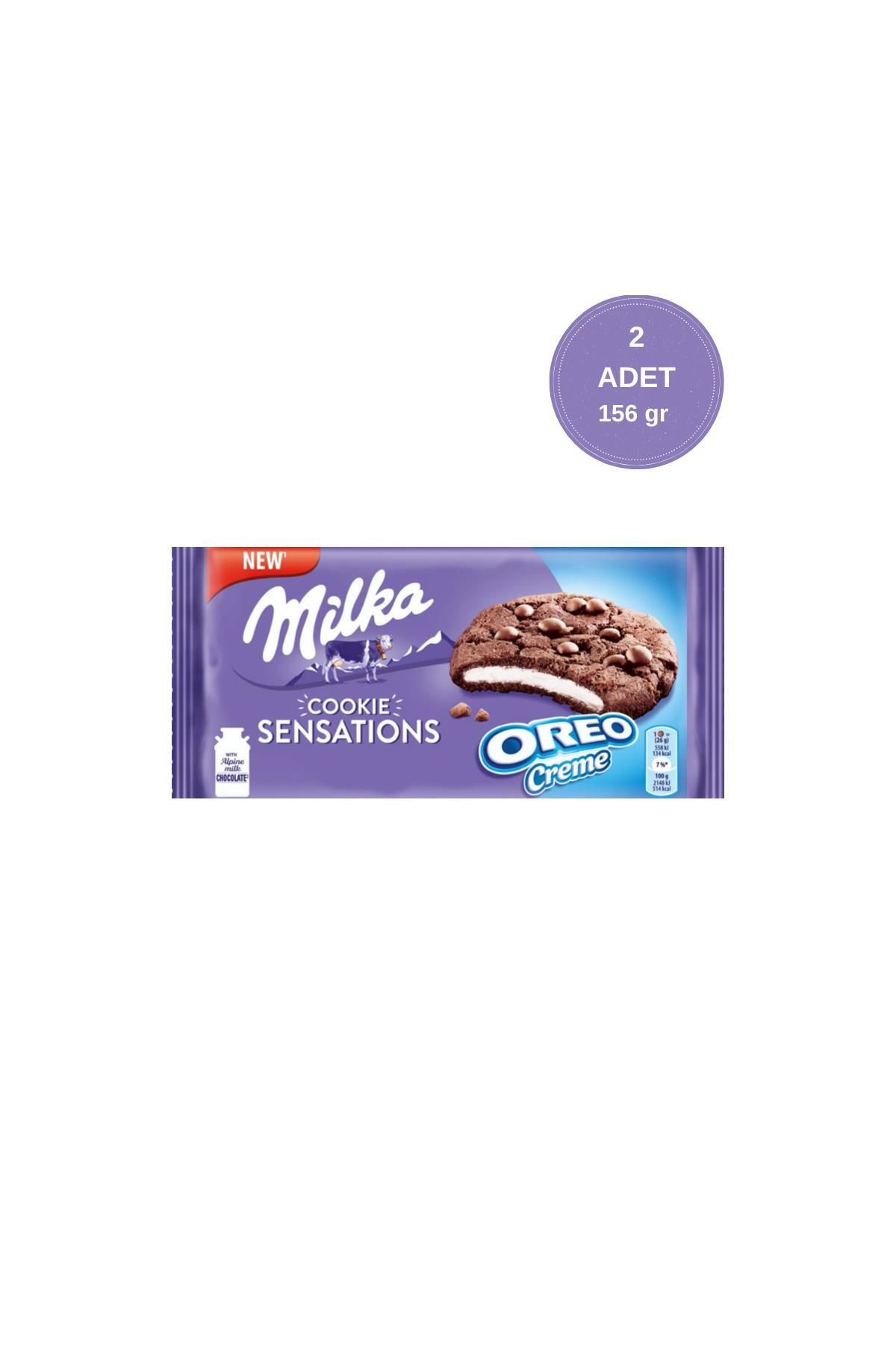 Milka Sensations Damla Çikolatalı & Oreo Kreması Dolgulu Kurabiye 156 gr - 2 Adet