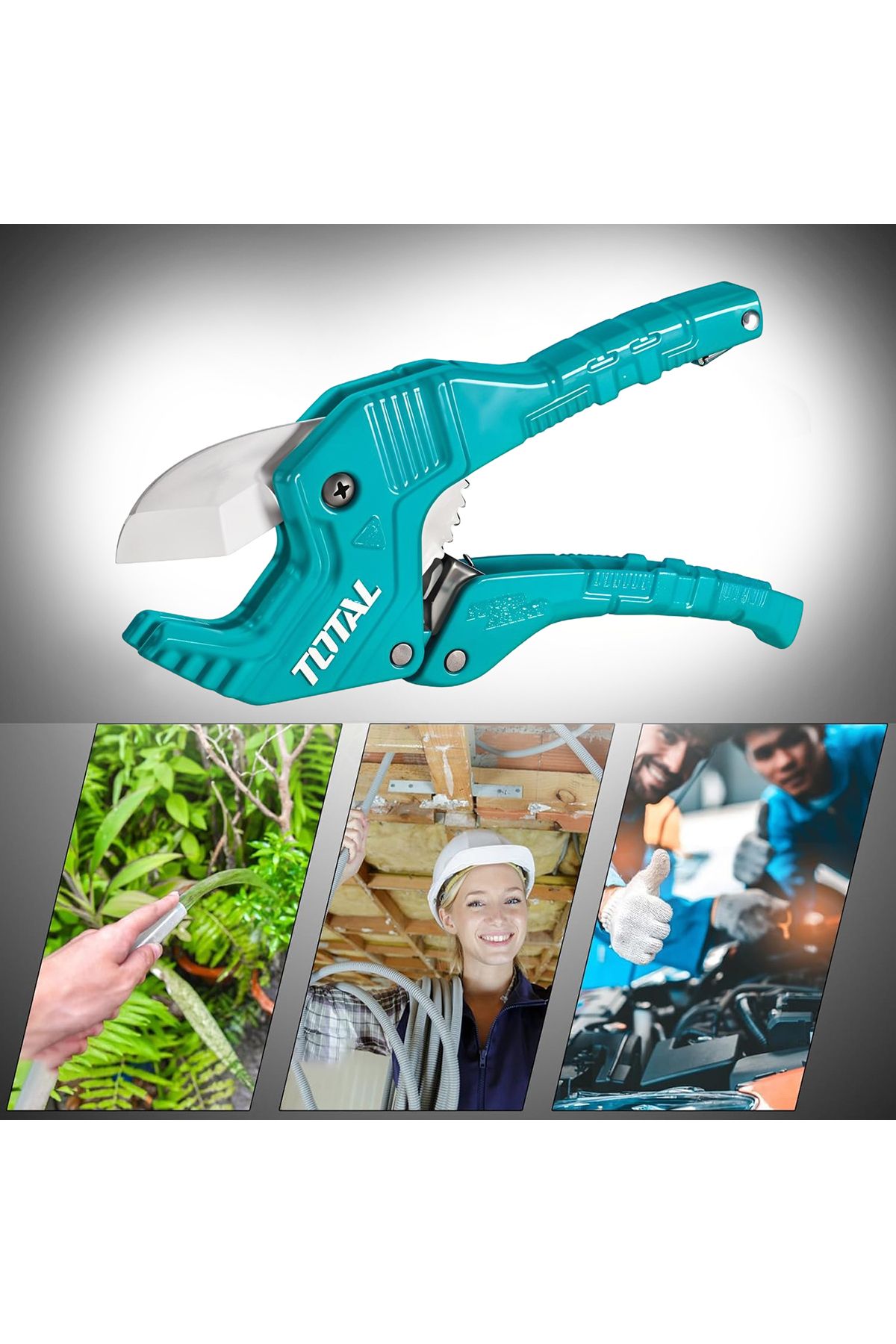 TOTAL-Pipe Cutter – 3-42mm Cutting Range, Automatic Open, 3CR13 Stainless Steel Blade 8