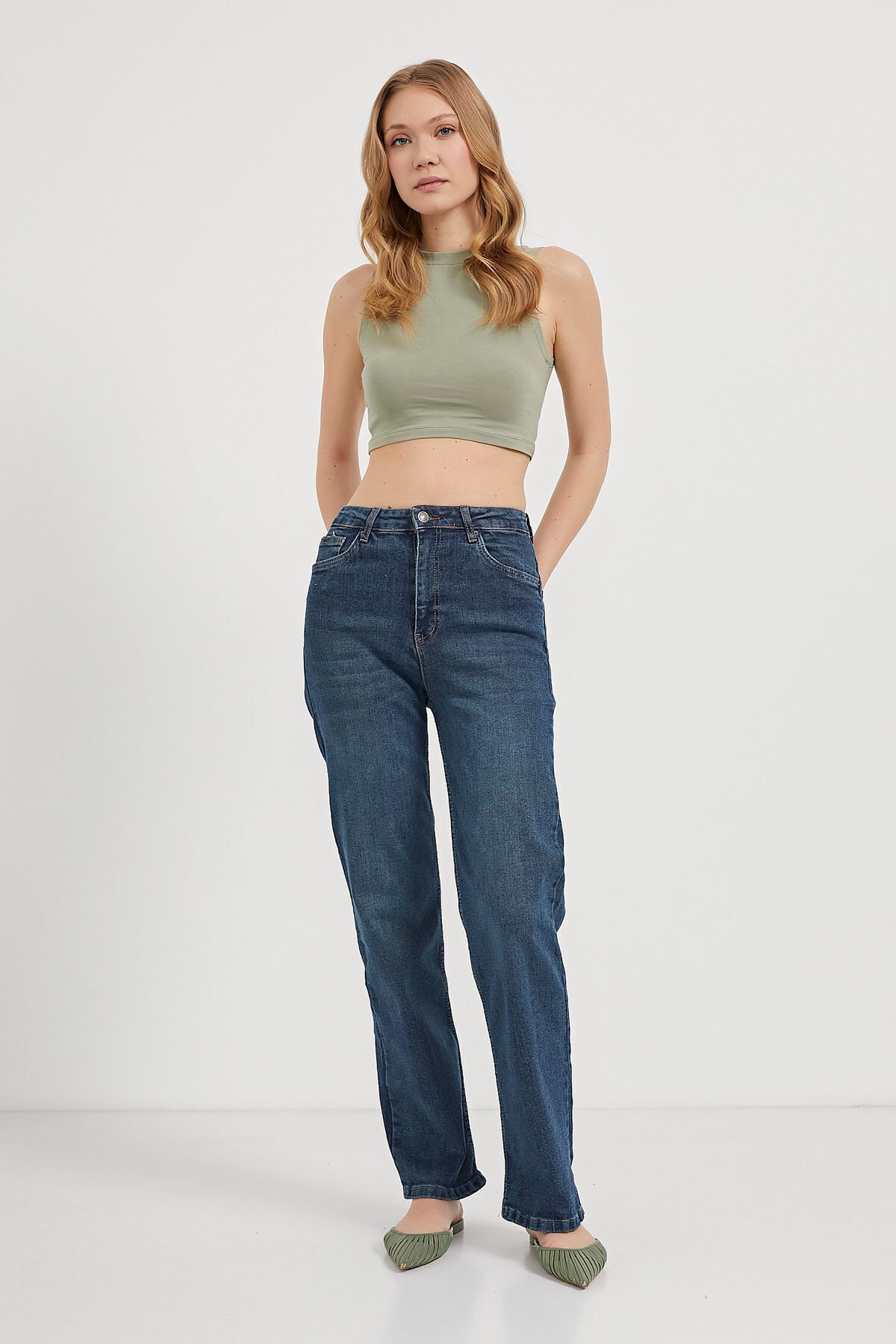 Arma Life Kadın Jeans Yüksek Bel Straight Laci Kot Pantolon