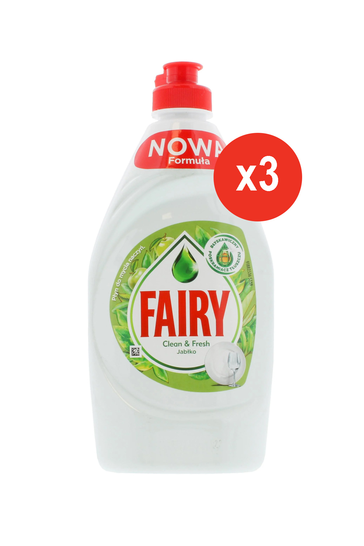 Fairy Detergent pentru mașina de spălat vase Apple, 450 ml x 3 bucăți