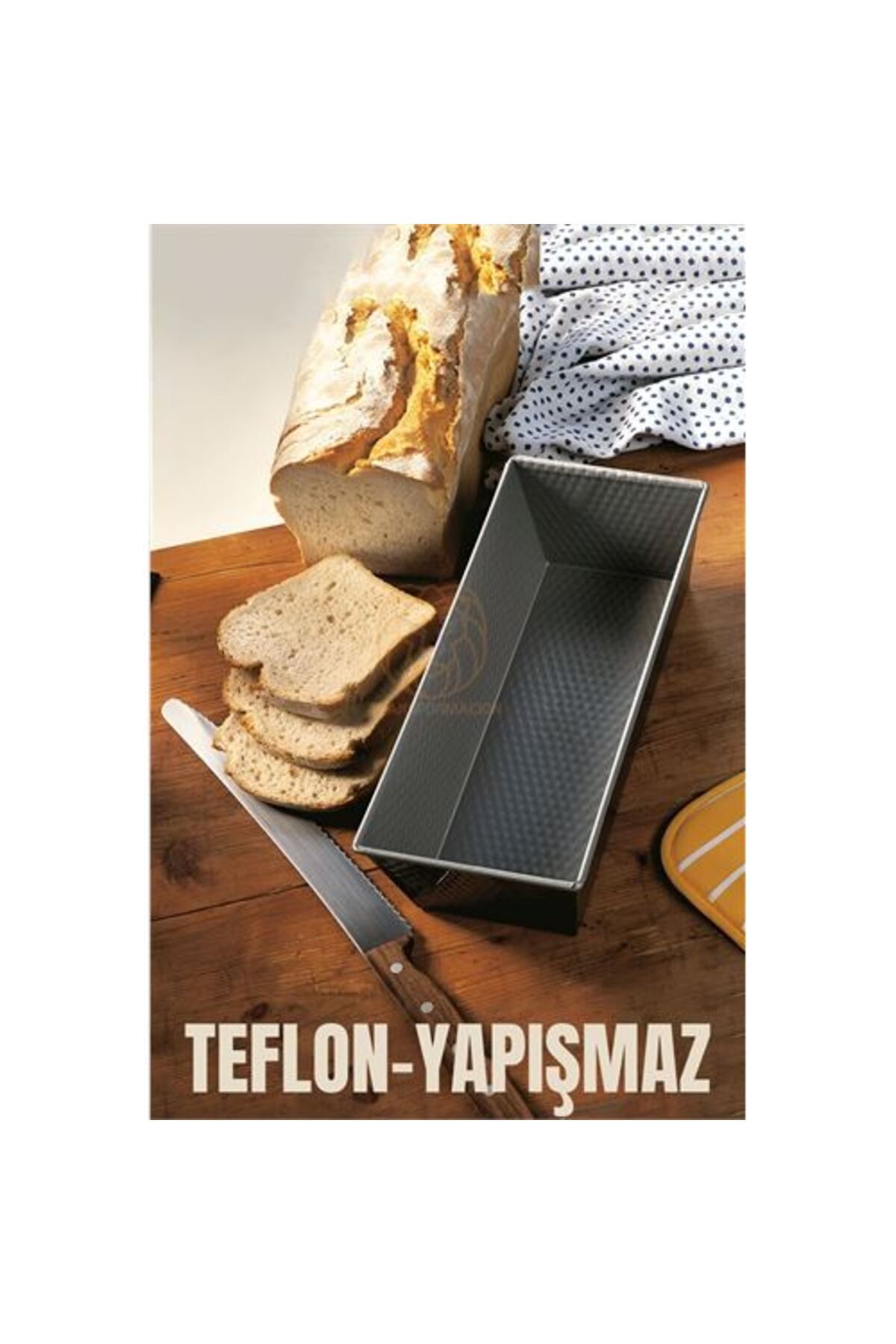 KfksStore Engithalat Teflon Ekmek Pişirme Kalıbı Baton Pasta Kalıbı
