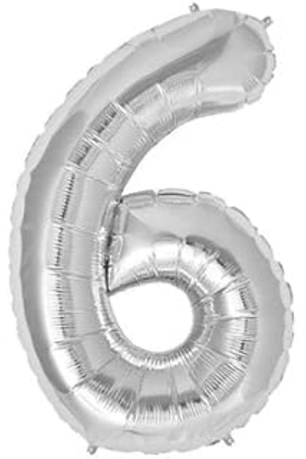 Mu Art Benim Marifetlerim - 6 Rakamı Gümüş Folyo Balon 40 Inch 90 Cm