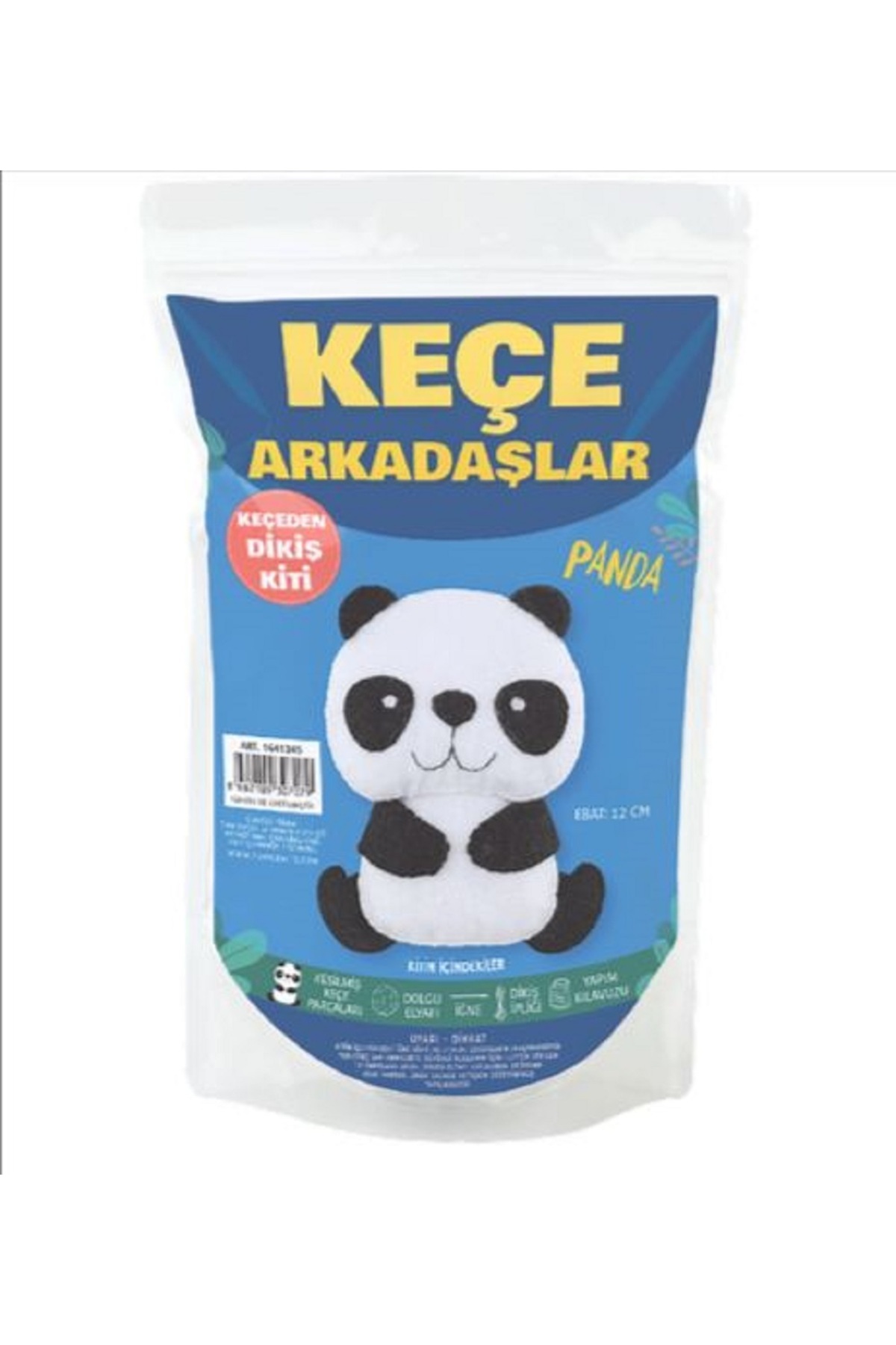 BALIM ÖRGÜ EVİ KEÇEDEN OYUNCAK  YAPIM KİTİ PANDA  12 cm