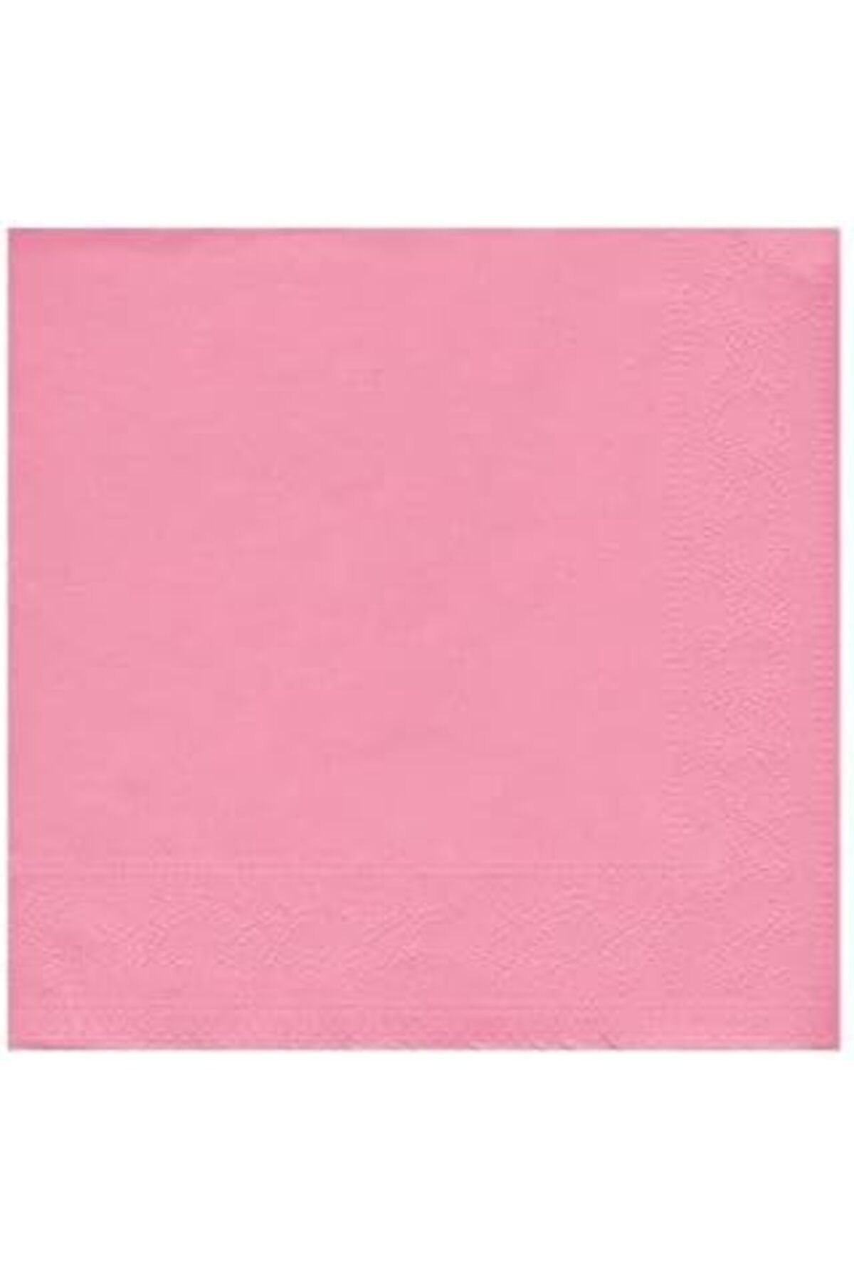Pazarcan Benim Marifetlerim - Düz Desenli Pembe Kağıt Peçete 33 * 33
