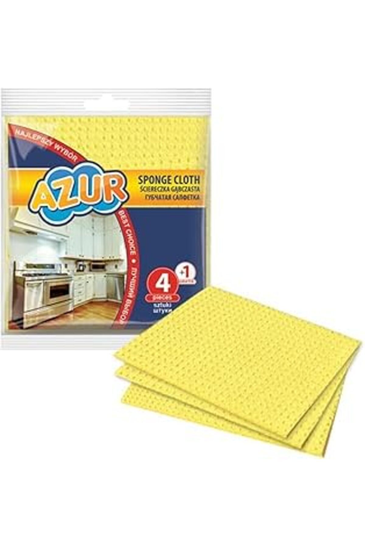 robotrend Minihome York Azur Sünger Bez 17,5X15,5 Cm 4+1 Adet 024060