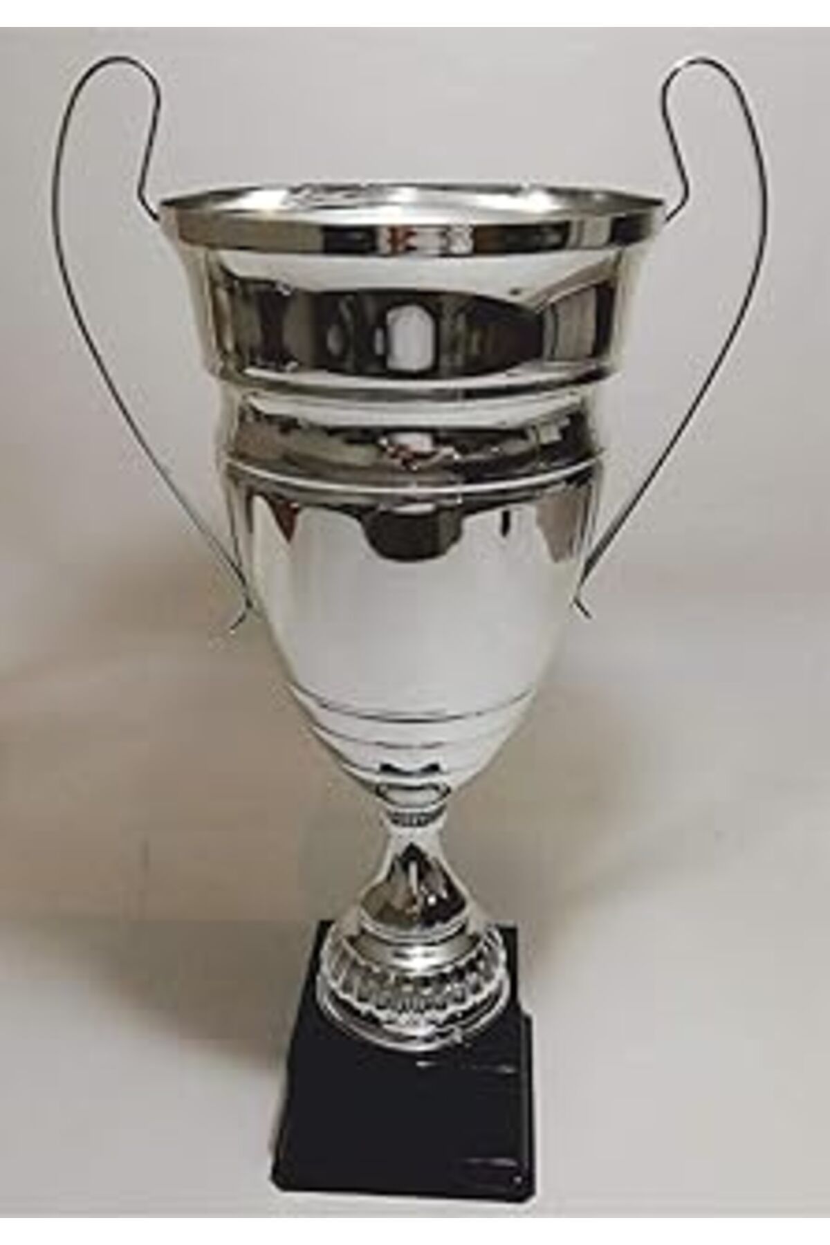 Mu Art M3Decorium Büyük Kulplu Gümüş Nikelaj Kaplama Ödül Kupası, 65 Cm