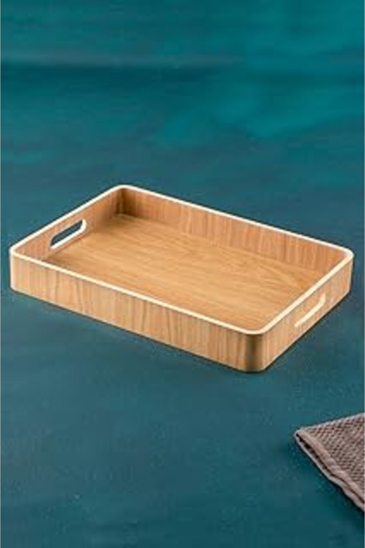 Mu Art Acar Bambu Sunum Tepsi 37 Cm Kahverengi - Acr-017/12