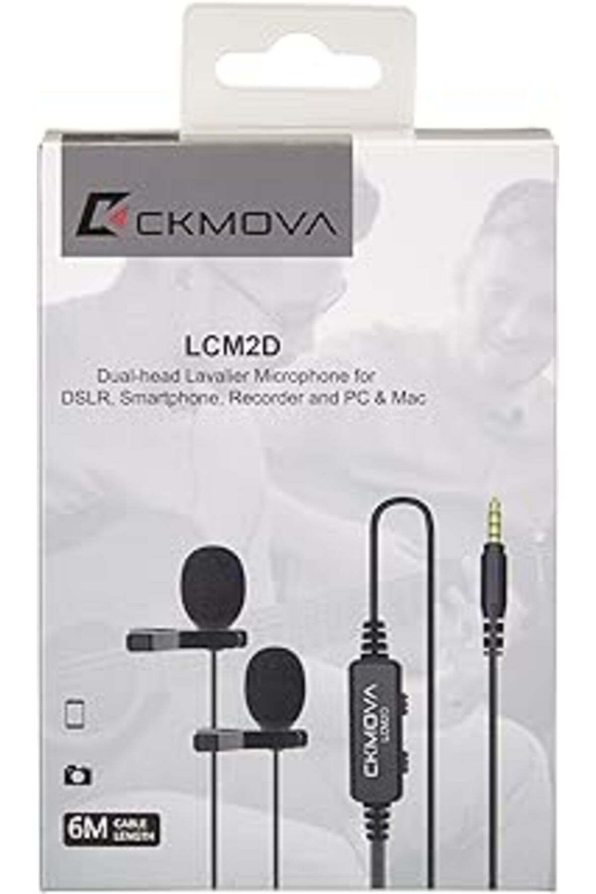 Pazarcan Ckmova Lcm 2D Çok Yönlü Kondenser Klipsli 2’Li Yaka Mikrofonu