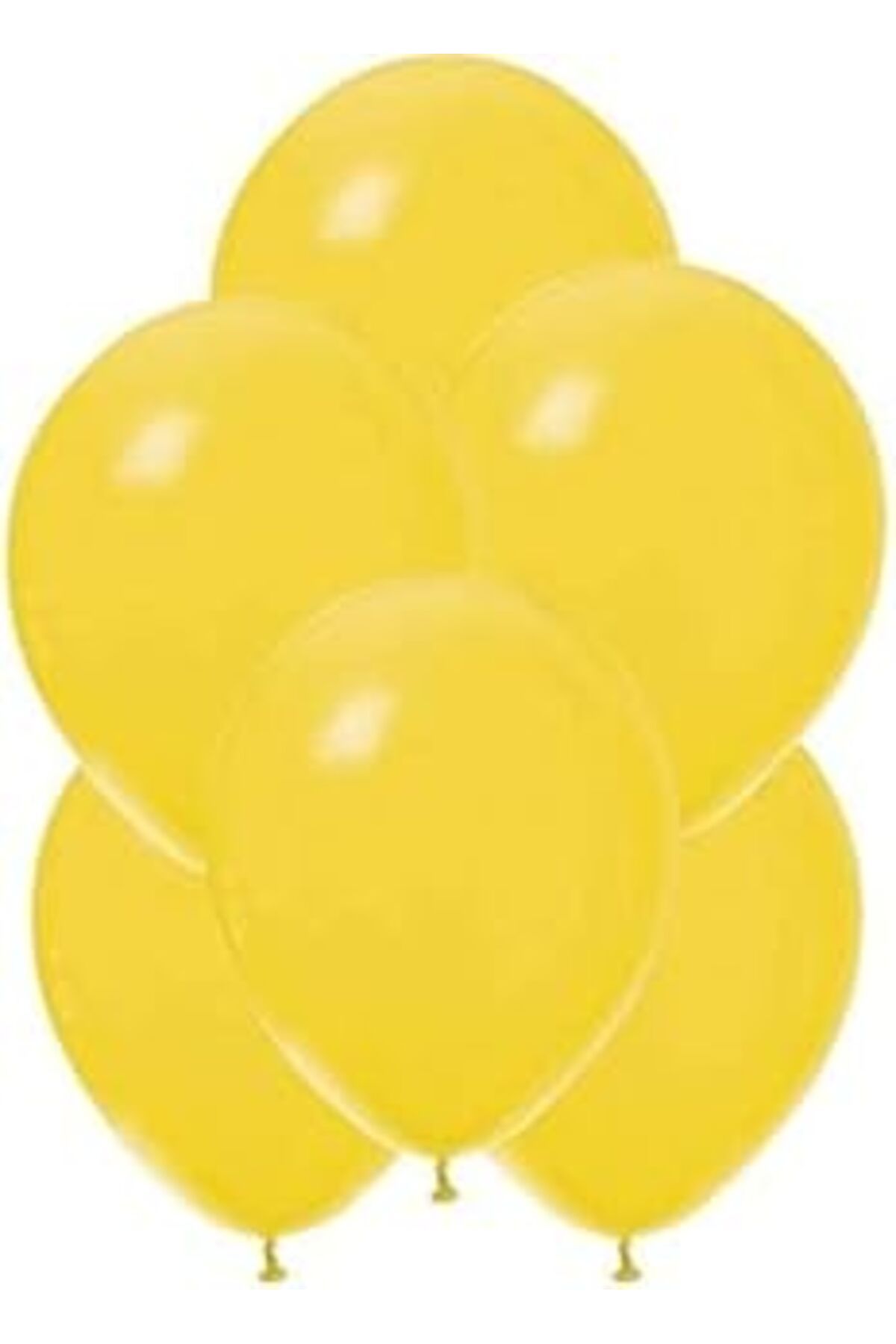 Mu Art Benim Marifetlerim - Sarı Pastel Makaron Balon 12 Inch 10 Adet