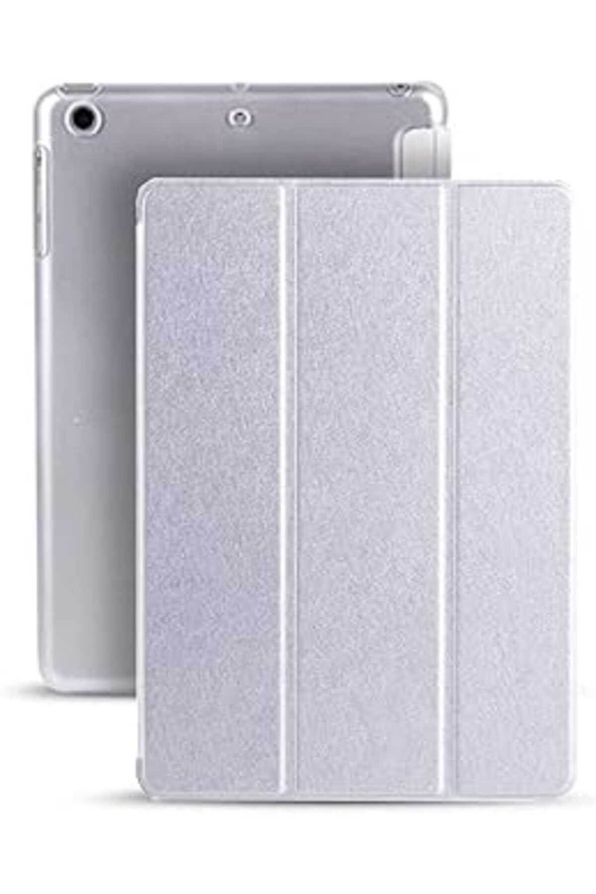 robotrend Kılıf Smart Cover Standlı Uyku Modlu 9.7 Inç Gümüş-Gri Ipad 5. Nesil Ipad 6. Nesil Ipad Air Ipad Ai