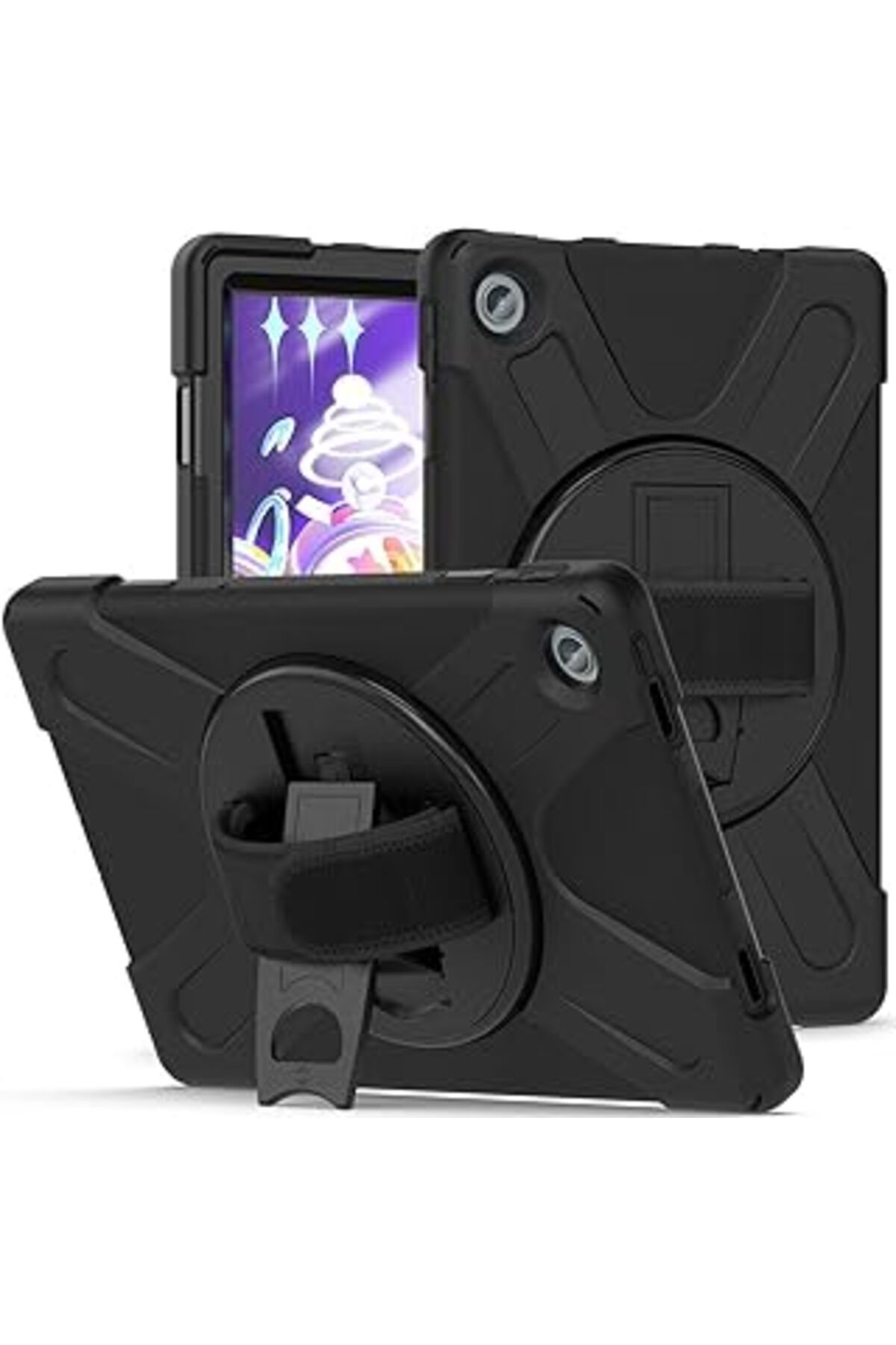 Mu Art Zore Lenovo İle Uyumlutab M10 Plus Tb-125F - Tb-128F 3. Jenerasyon Defender Tablet Silikon Siyah