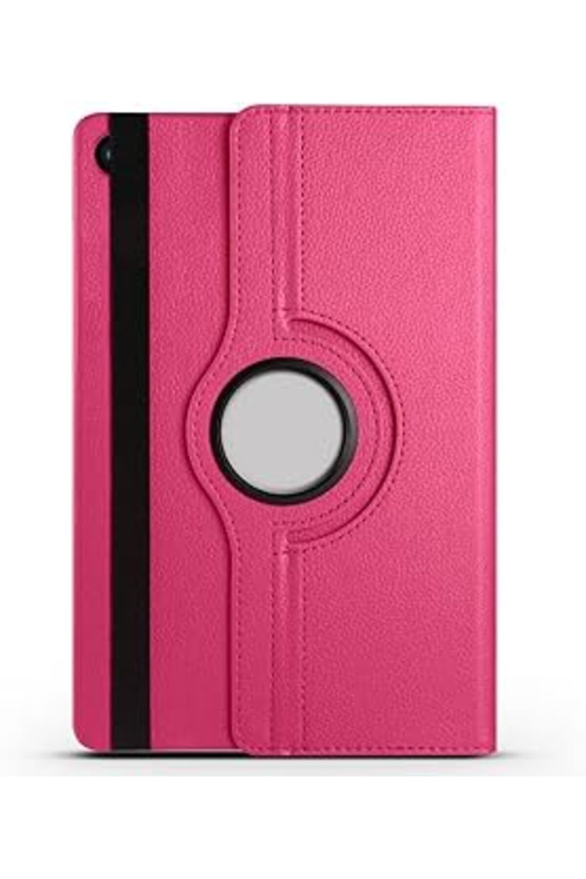 Pazarcan Zore Galaxy İle Uyumlu Tab A9 Dönebilen Standlı Kılıf, Pembe Koyu