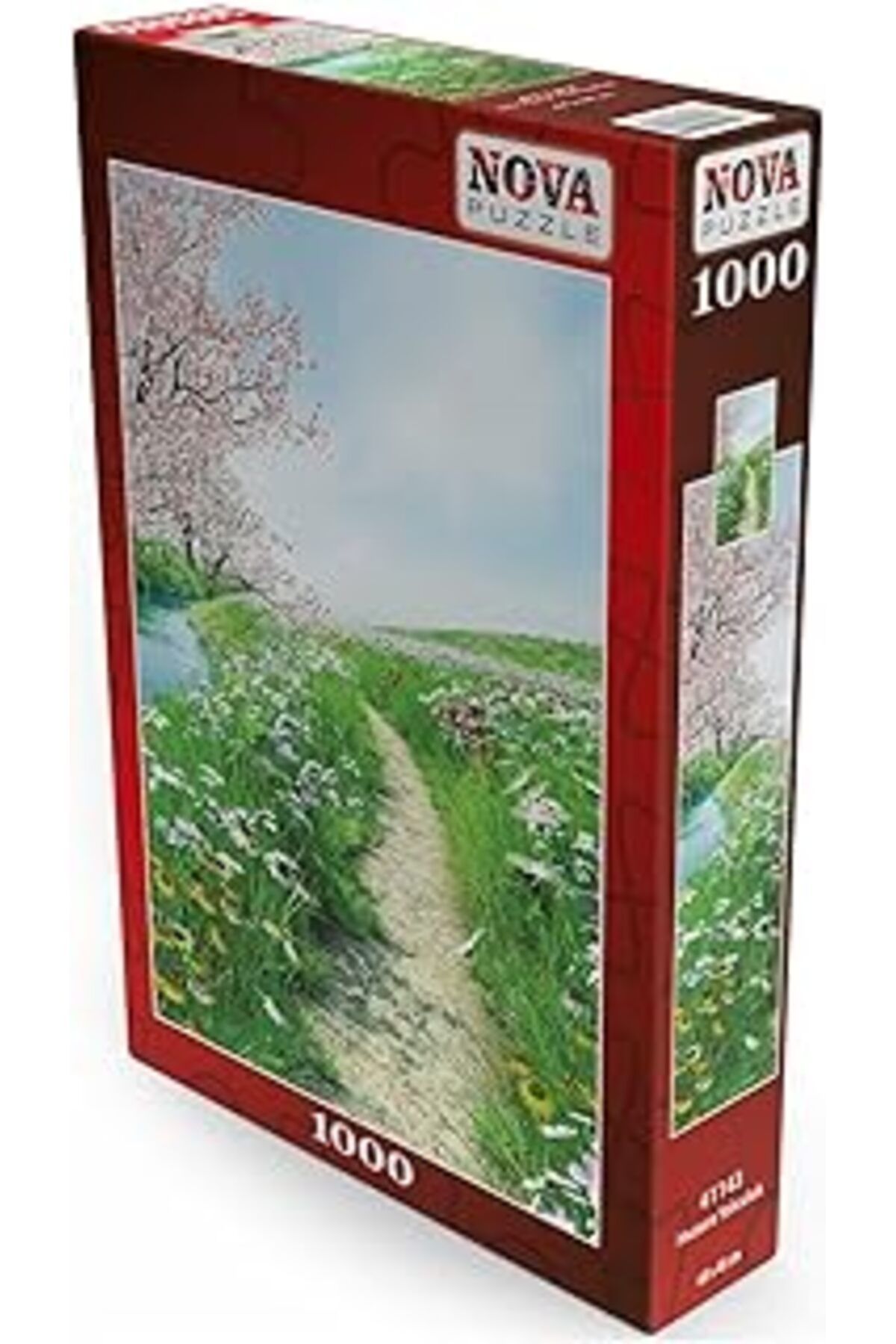 Mu Art Nova Puzzle 1000 Parça Çiçekli Patika Yol - Huzura Yolculuk