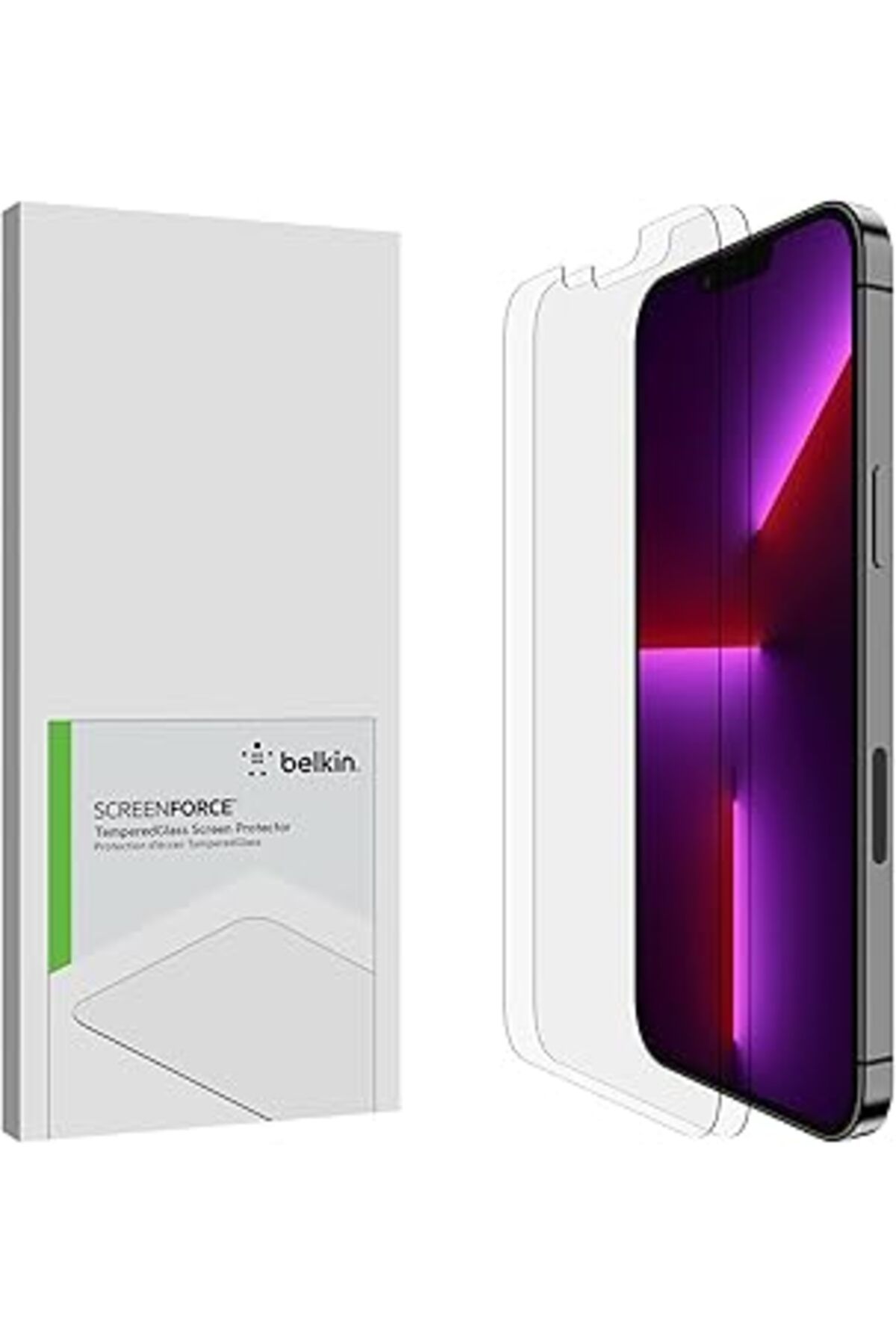 Pazarcan Belkin Iphone 14 Plus, Iphone 13 Pro Max 2'Li Paket Ekran Koruyucu Temperedglass, Dahil Edilen Kıla