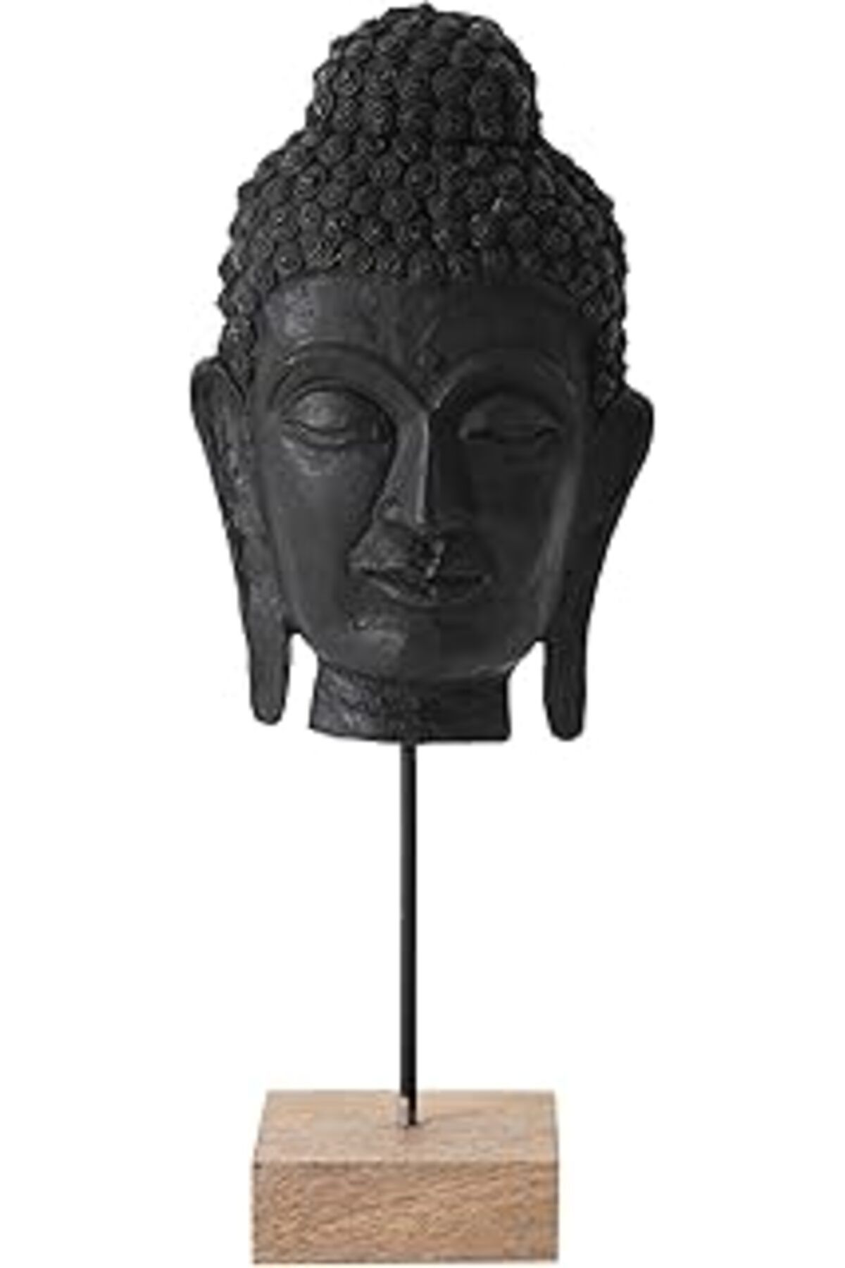 Mu Art Ahşap Concept Buda Mask Biblo Siyah 16X10X42 Cm