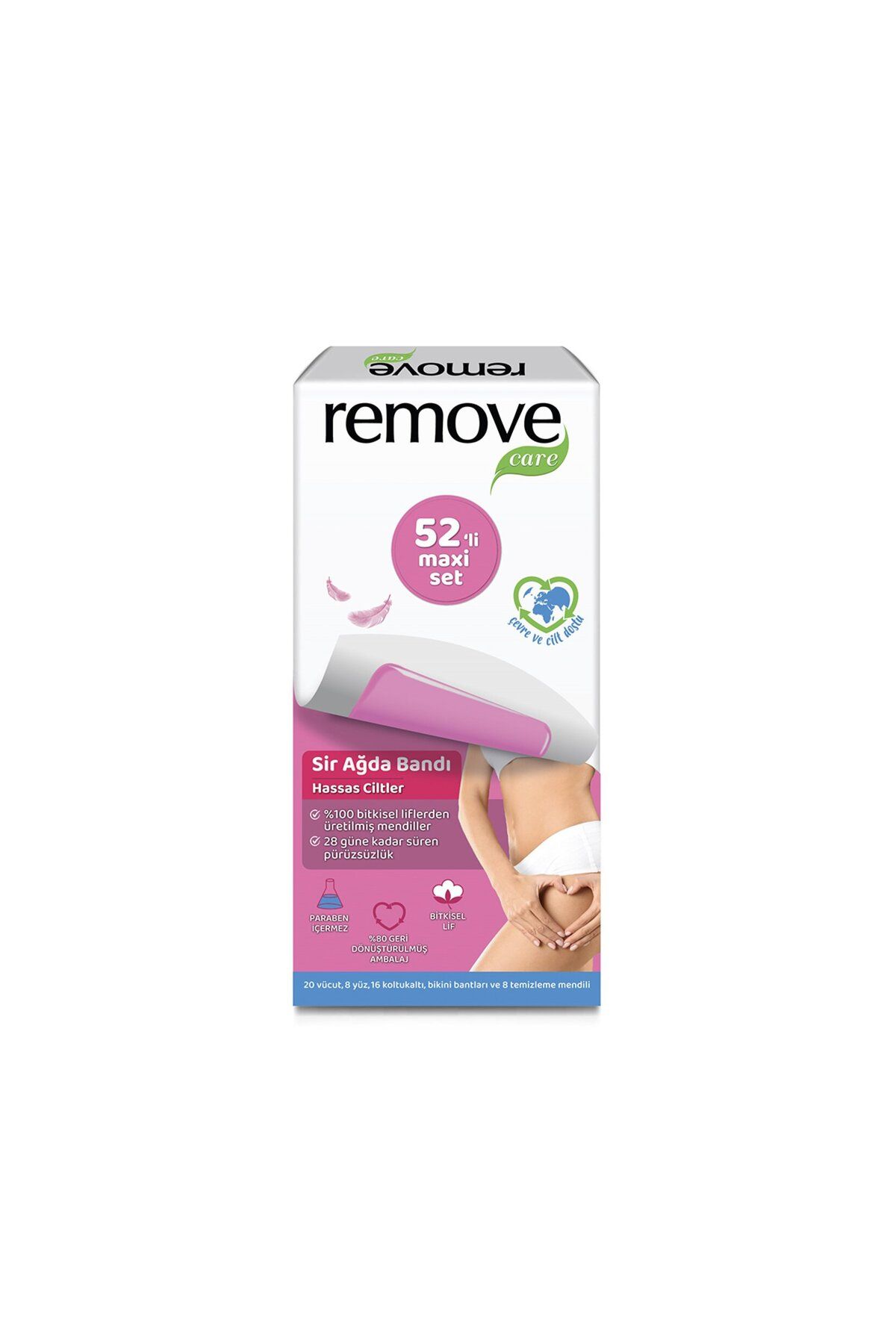 MATMEL Remove Care Maxı Set Hassas Ciltler Ağda Bandı 44'lü