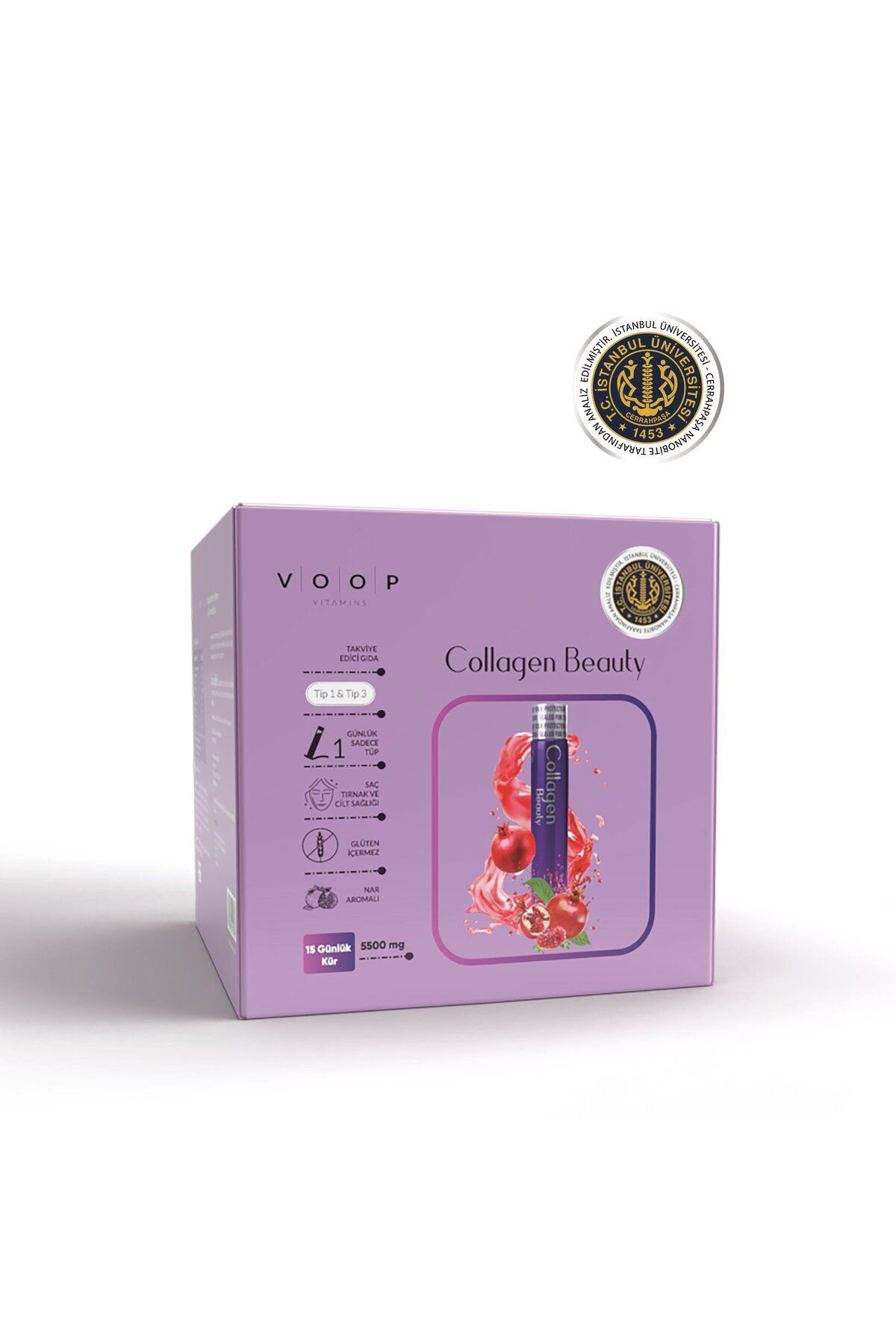 VOOP Collagen Beauty 5500Mg Nar Aromalı 15 Shot x 40 ml