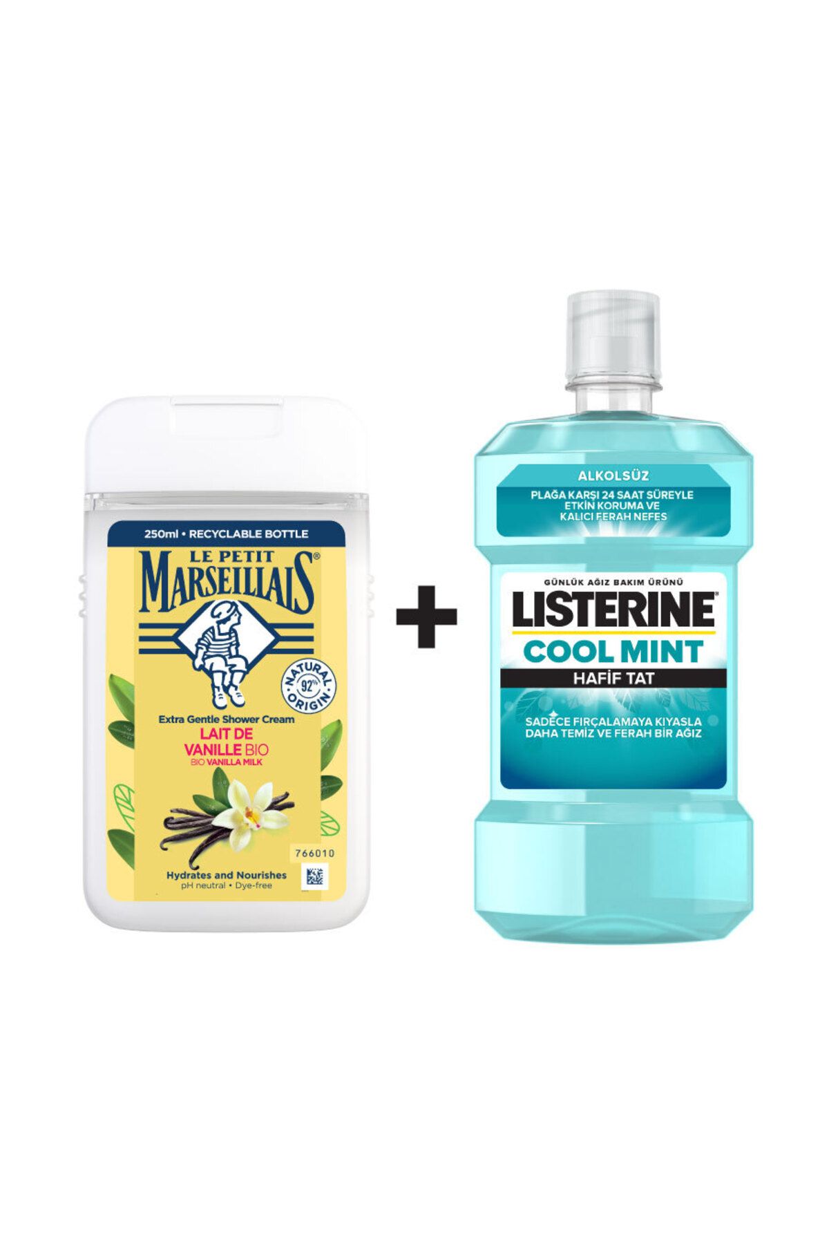 MATMEL Le Petit Marseillais Vanilya 250Ml+Listerine Coolmint 250Ml