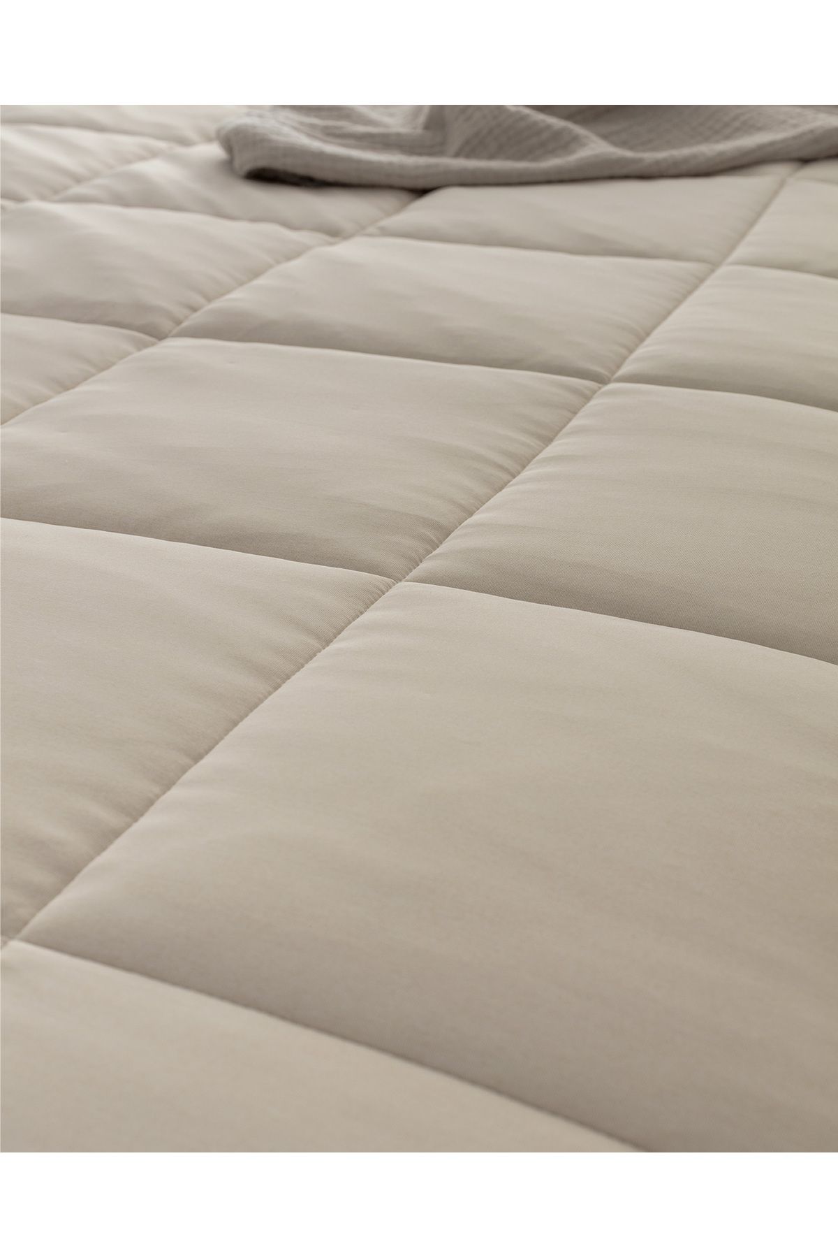 Madame Coco-İlus Single Bamboo Comforter Set - Beige 5