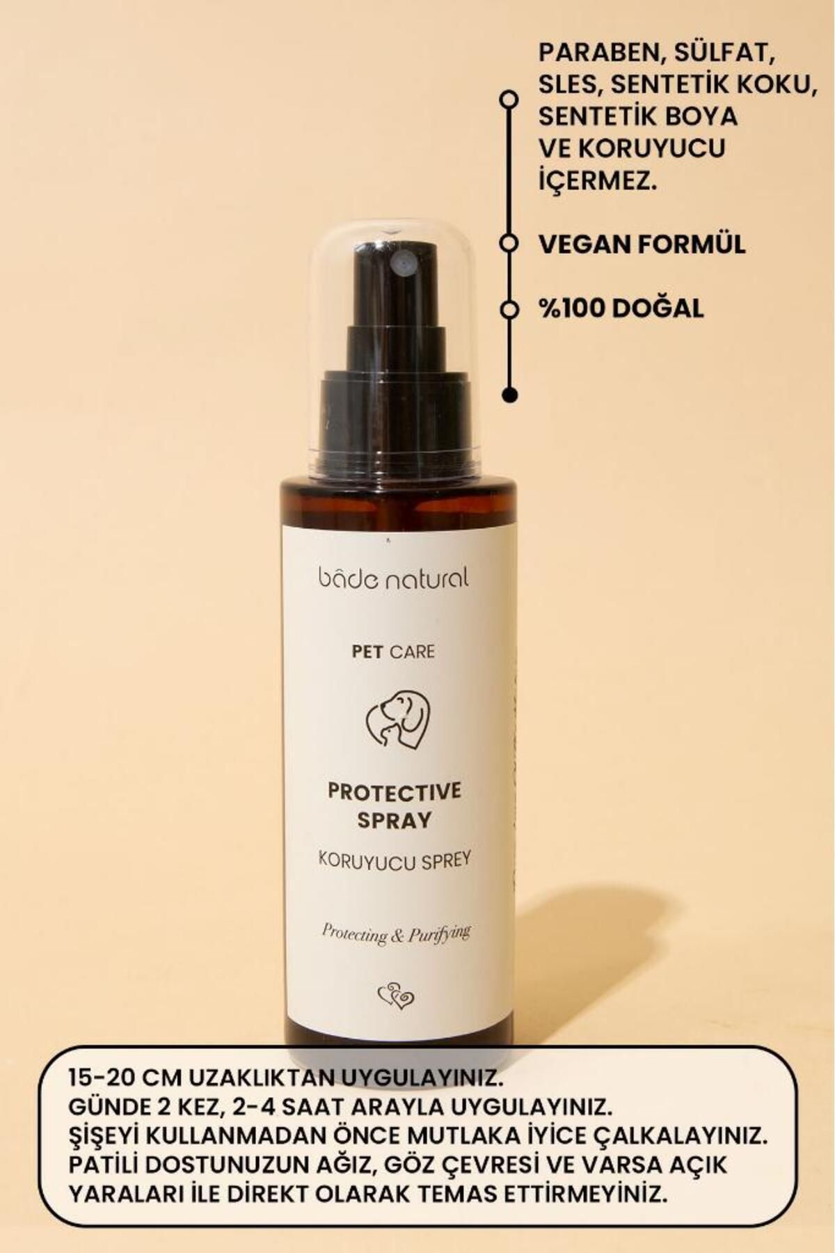 محصول سلامتی سگ اسپری حیوان خانگی محافظ برای مراقبت از چرم و پر 100 میل Bade Natural