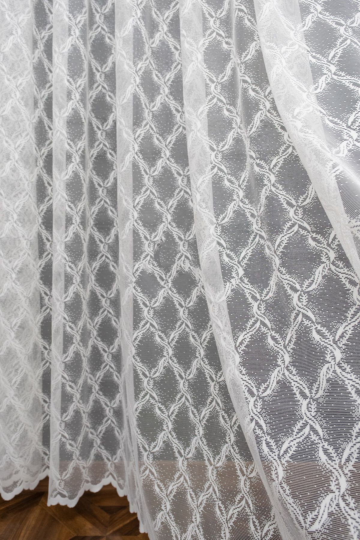 Taç-Farbateks Planting Seher Pattern New Design Pattern 3 Layers Pleated Iron Don't Want Tulle Curtain 3