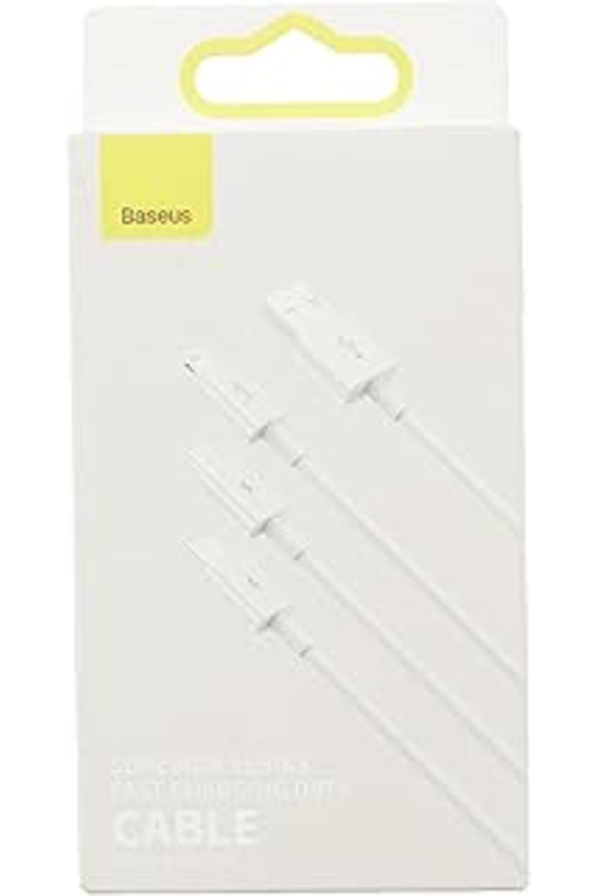 Pazarcan Superior Hızlı Şarj Özellikli Usb To M+L+C 3.5A Kablo 0.5M.-Beyaz