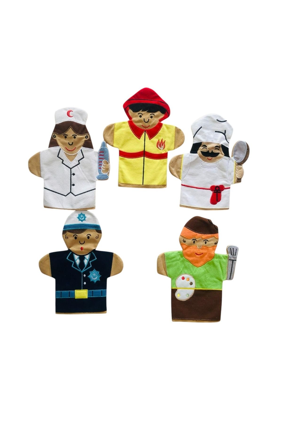 Laylay Toys El Kuklası Meslekler Çocuk El Kuklası Anaokulu El Kuklası