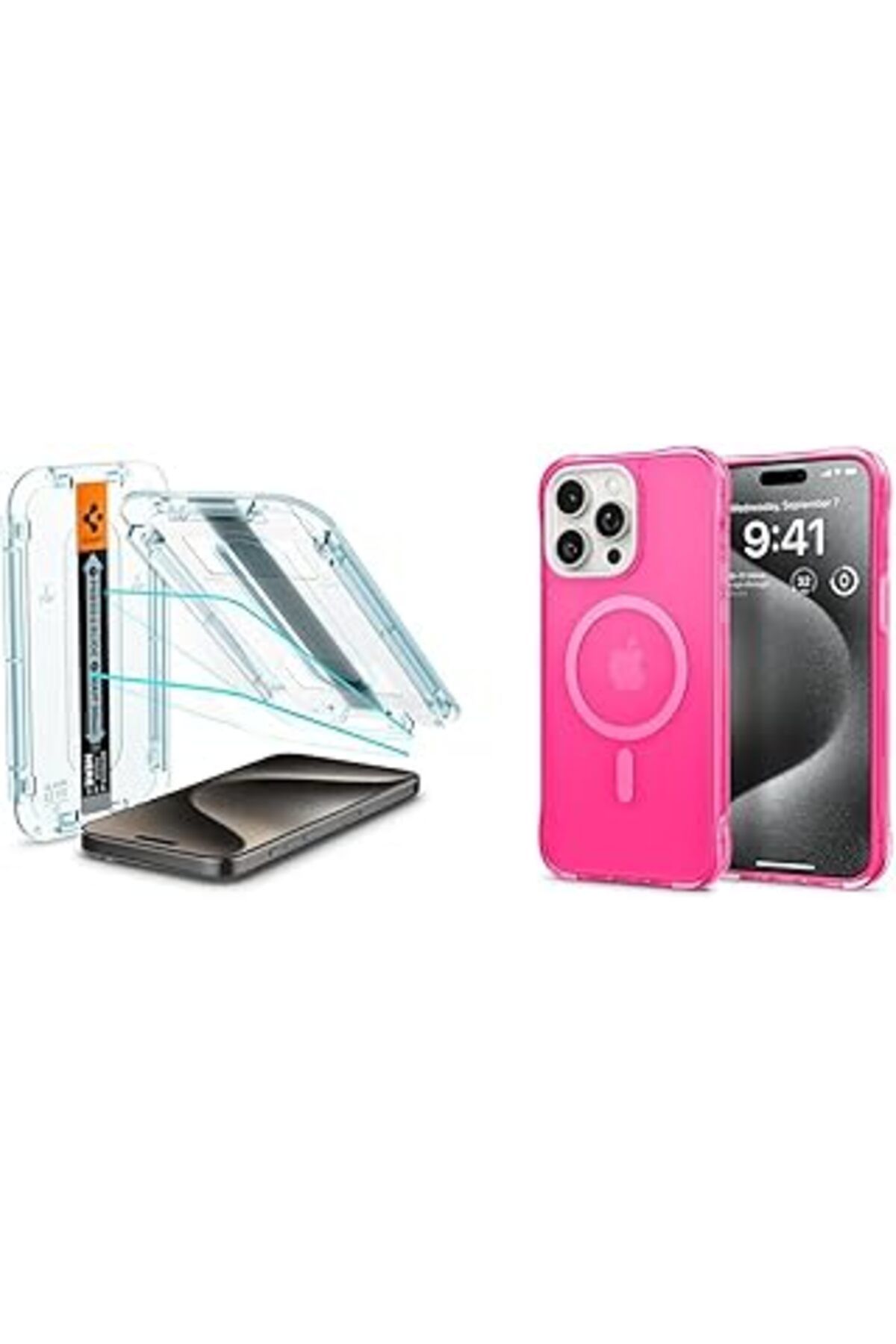 Qedii Iphone 15 Pro Max Cam Ekran Koruyucu Kolay Kurulum Glas.Tr Ez Fit Slim Hd (2 Adet) - Agl06872 & Cyr
