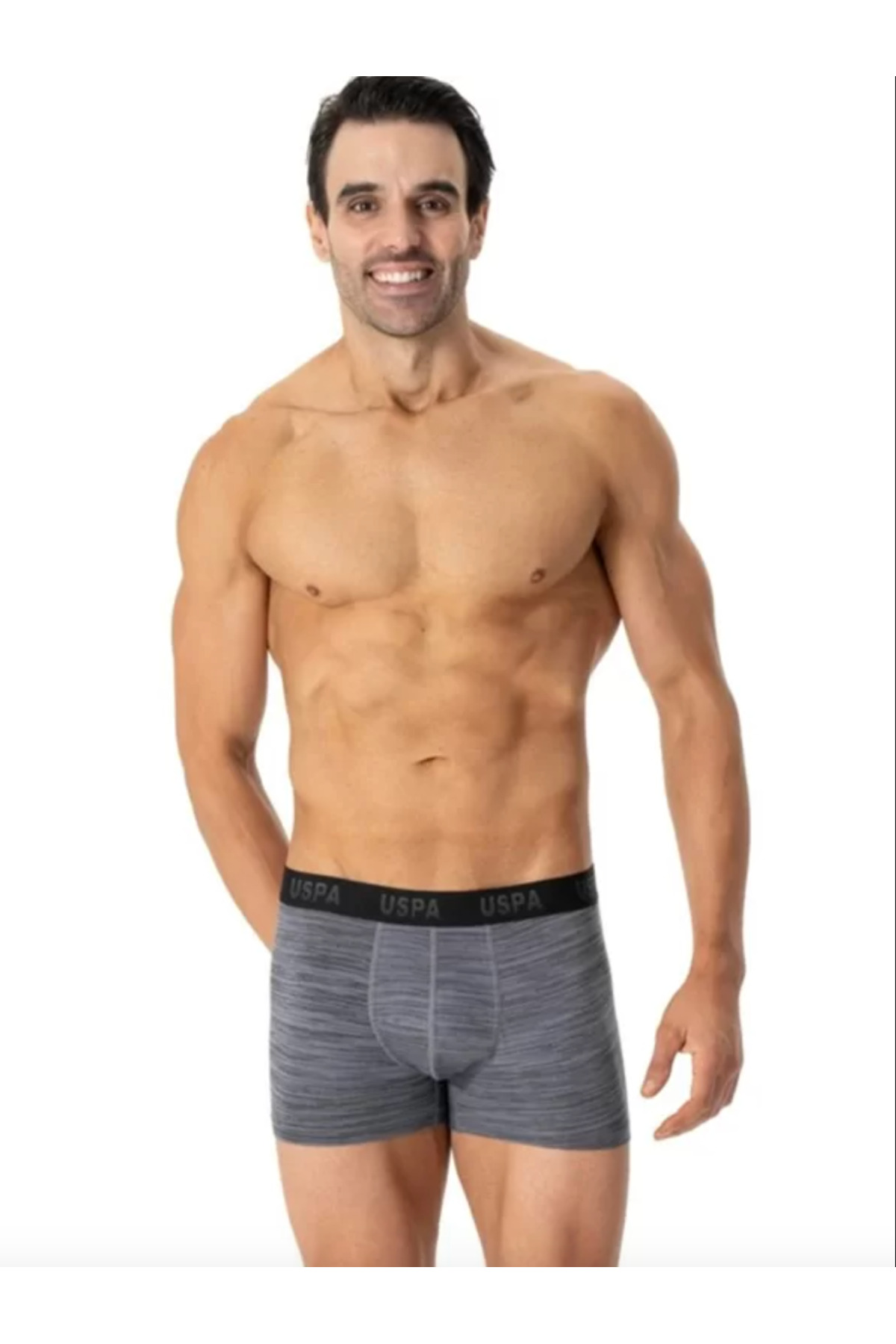 یو اس پولو شورت بوکس مردانه دارای مجوز، USPA، ۹۵٪ پنبه، ۵٪ الاستین، بسته ۳ عددی