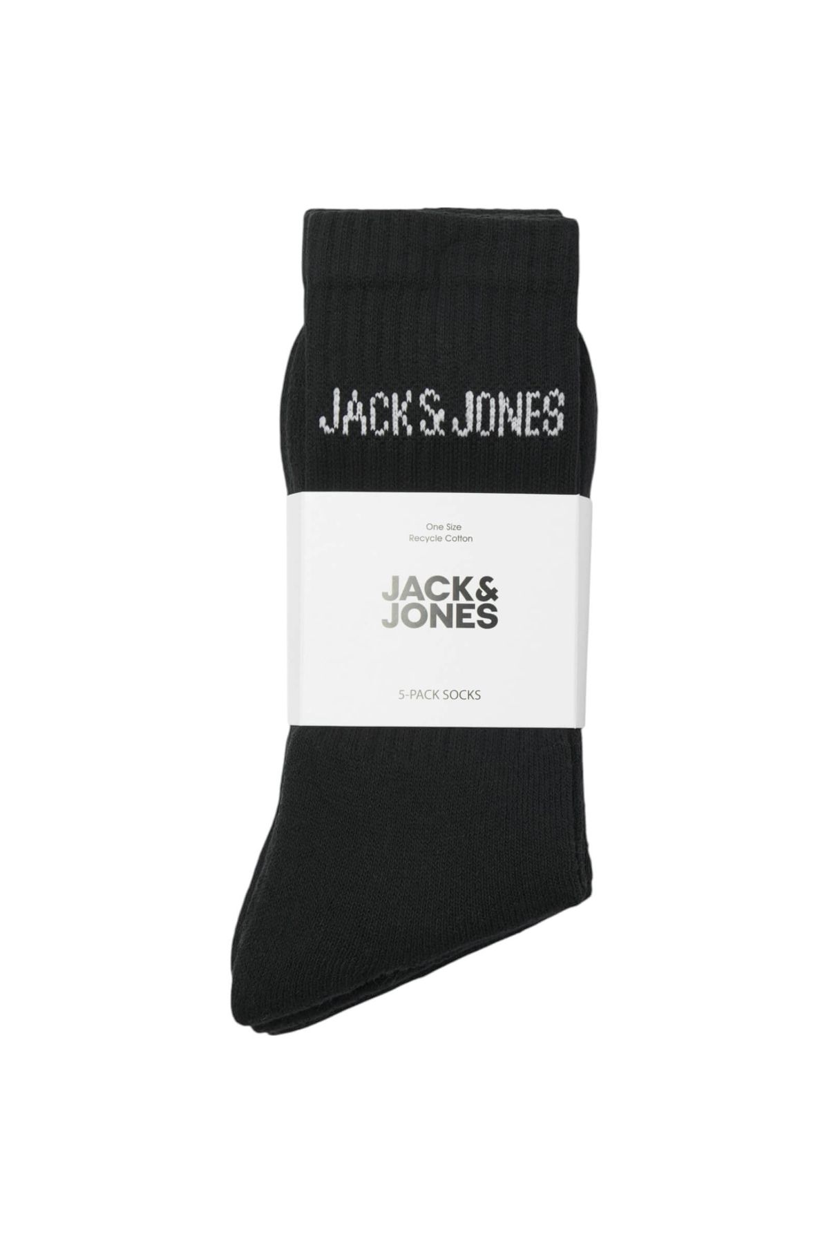 Jack & Jones-Ciorapi JACK &JONES Regen Tennis V 5 perechi - 12266536-Black V 3