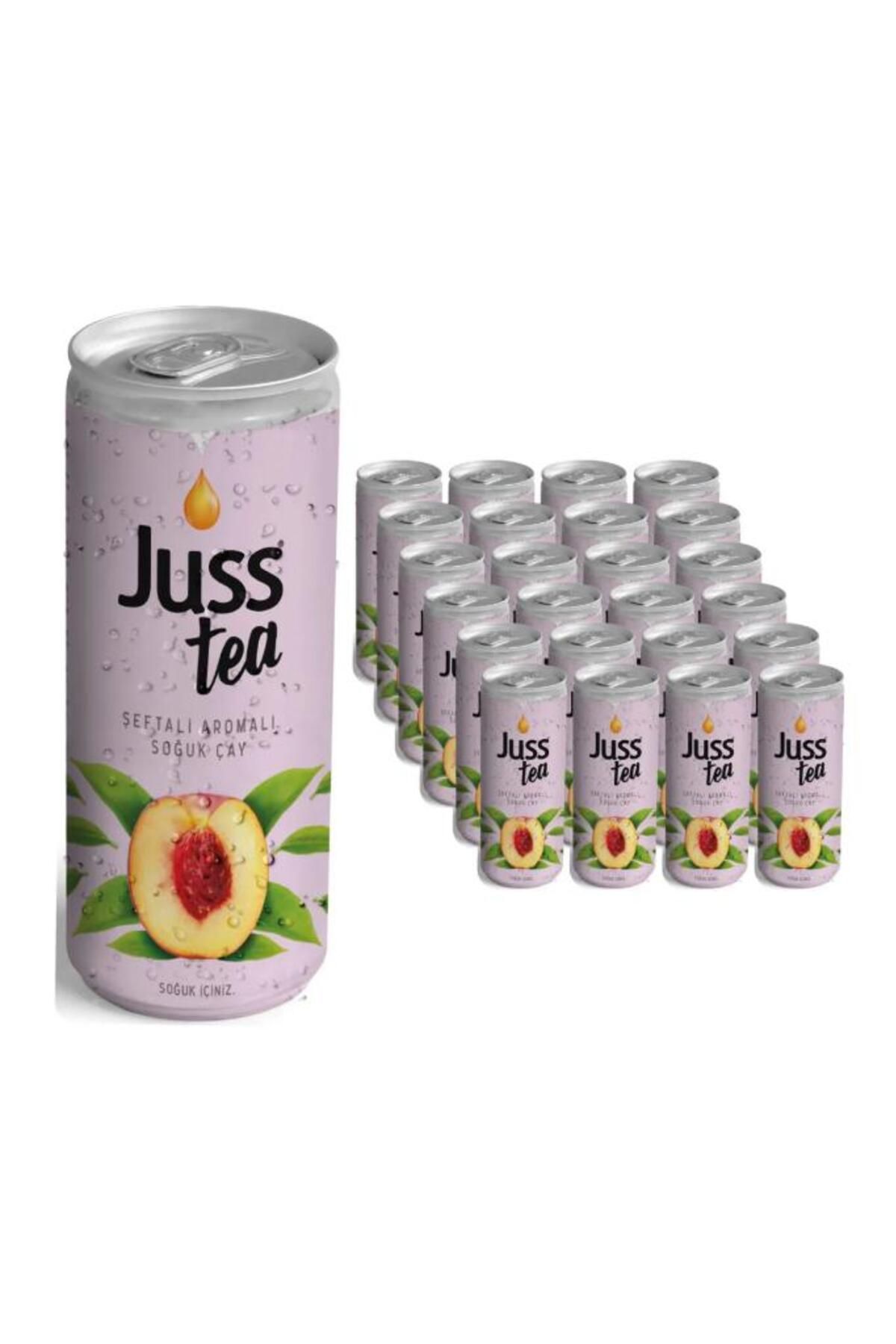 JUSS Tea Şeftali Aromalı Soğuk çay 250ML x24 Adet