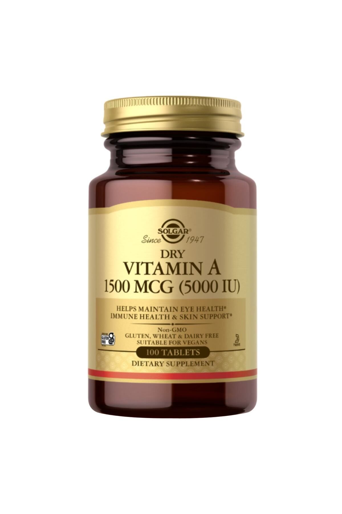 Solgar-Dry Vit A Tab 5000 Iu 100'S 1