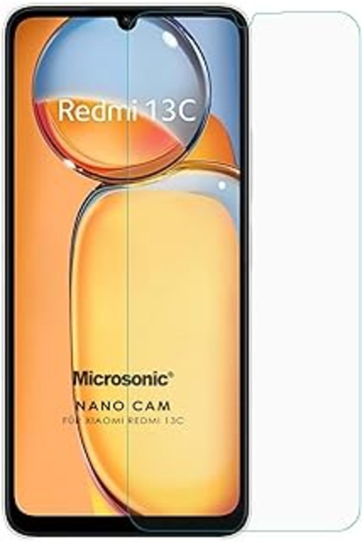 Pazarcan Microsonic Xiaomi Poco C65 Nano Glass Cam Ekran Koruyucu [Poco C65 Ile Uyumlu Ekran Koruyucu - Şeff