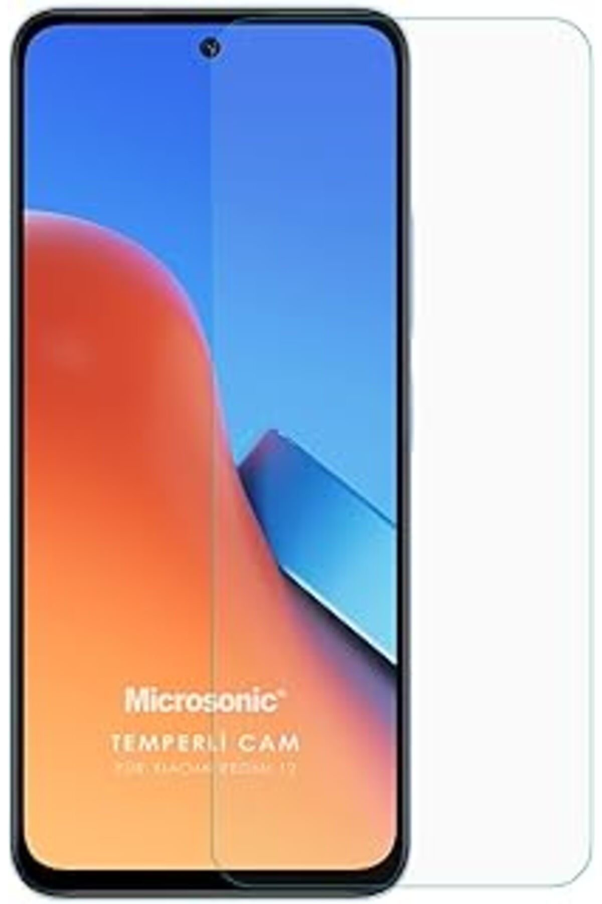 Hepta Collection Redmi 12 Tempered Glass Cam Ekran Koruyucu [Redmi 12 Ile Uyumlu Ekran Koruyucu - Şeffaf]