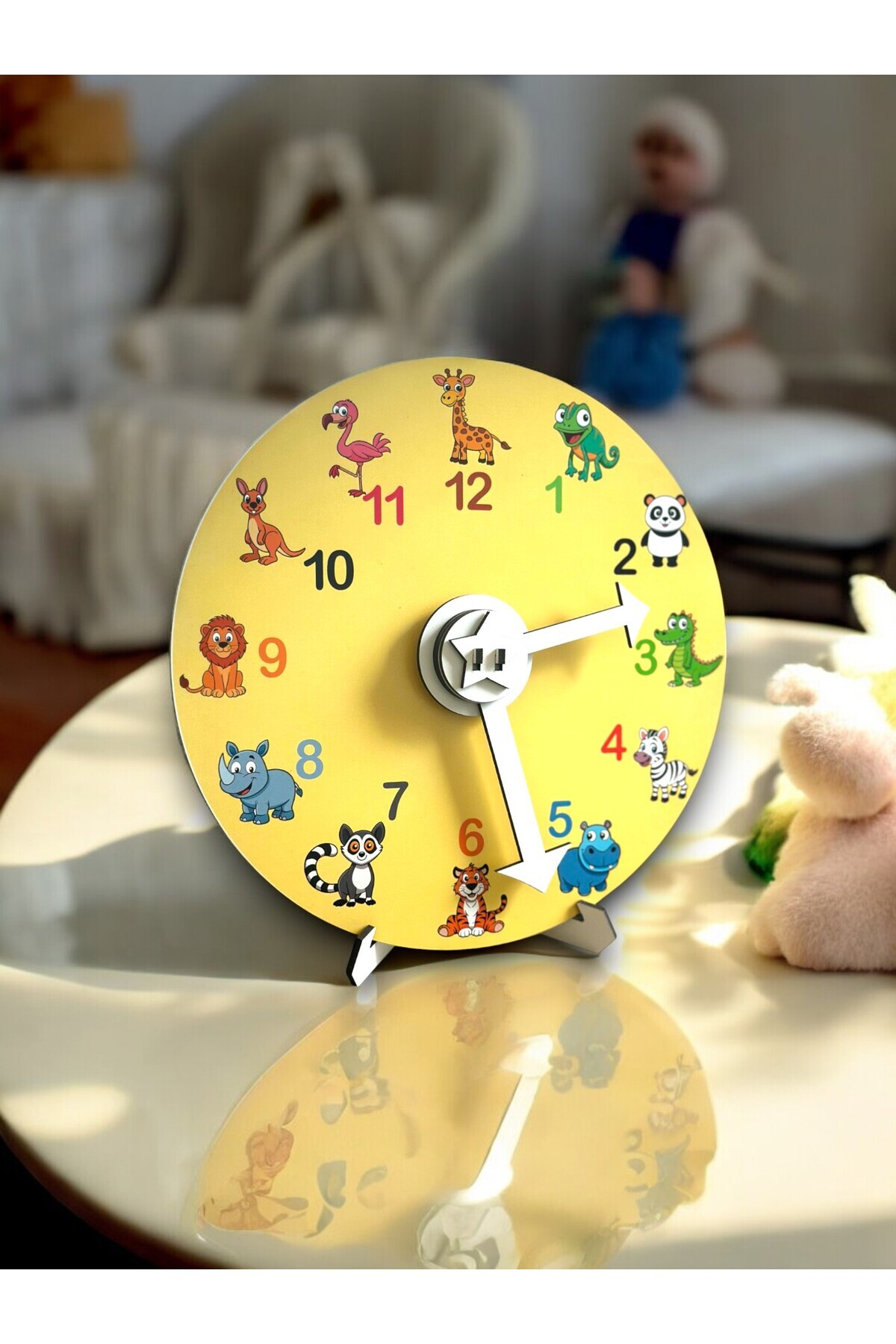 Karter İnovasyon Ahşap Saat,Montessori Saat,Saati Öğreniyorum,Eğitici Oyuncak,Ahşap Oyuncak fotoğrafı 5 (önizleme)