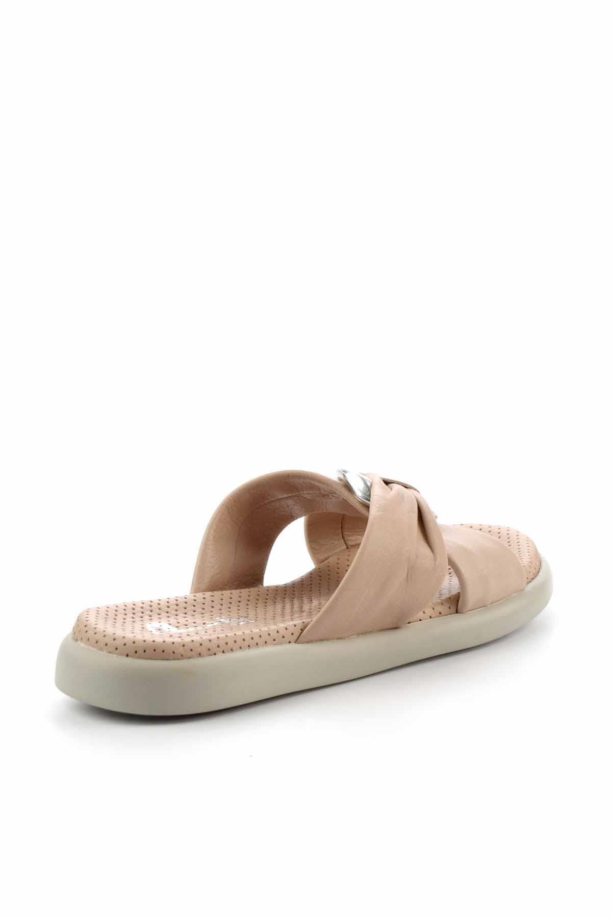 Bambi-Papuci de damă din piele naturală bej K 04808090403 4