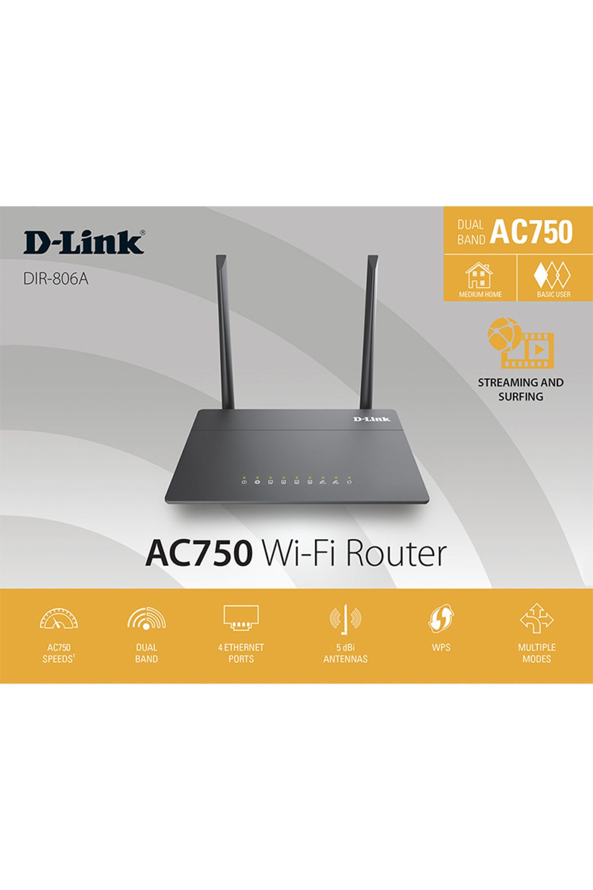 D-Link-راوتر AC750-806A - أسود 5