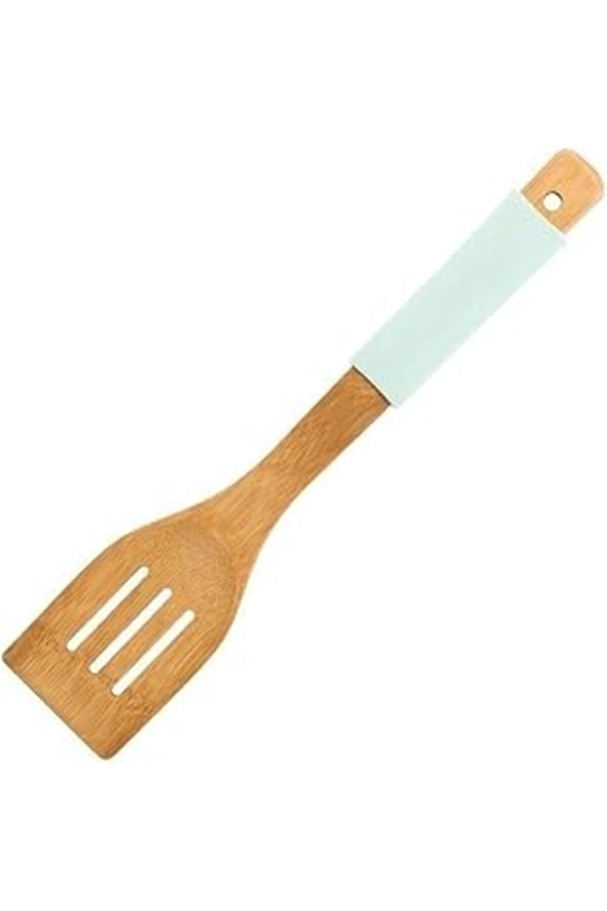 karadağsb Bambu Servis Spatulası – Renkli Silikon Saplı Bambu Spatula, Mutfak Ve Restoran Kullanımı İçin Çok